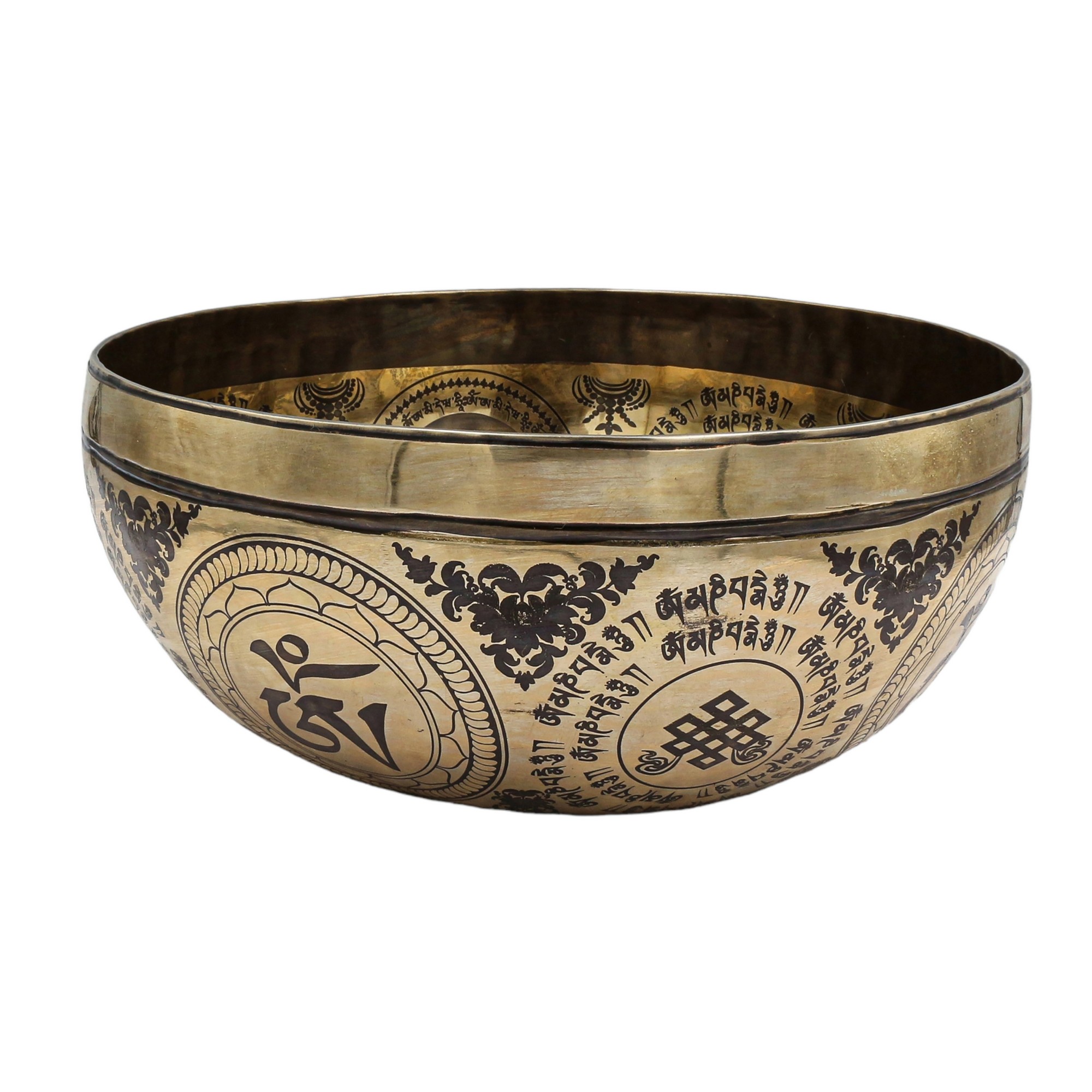 Buddhist Hand Beaten Jambati Singing Bowl, <span Style=