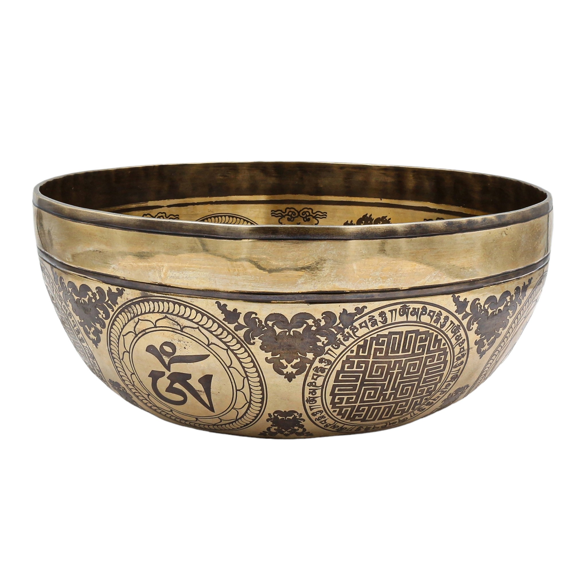 Buddhist Hand Beaten Jambati Singing Bowl, <span Style=