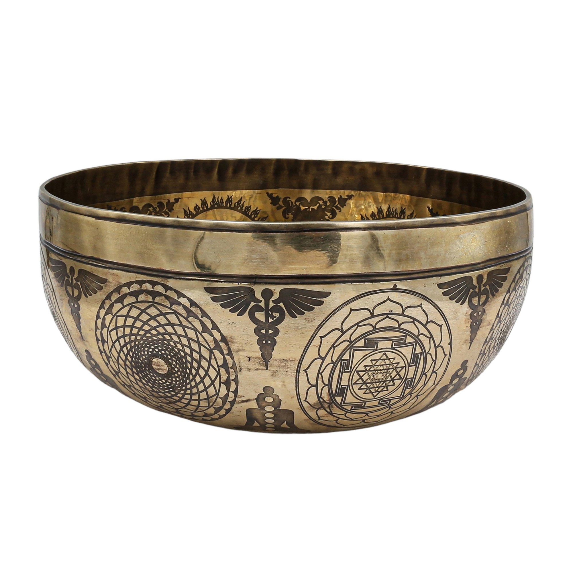 Buddhist Hand Beaten Jambati Singing Bowl, <span Style=