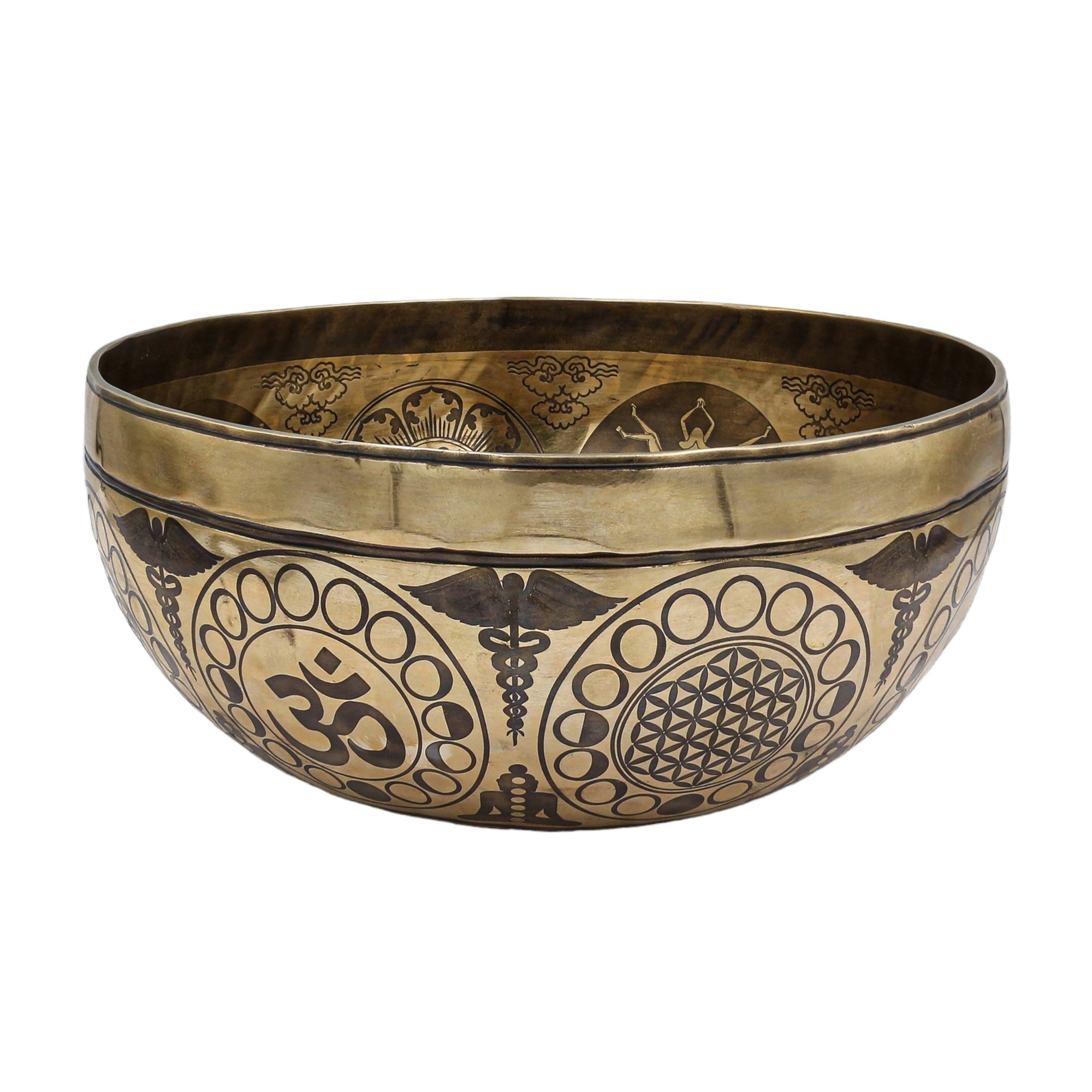 Buddhist Hand Beaten Jambati Singing Bowl, <span Style=