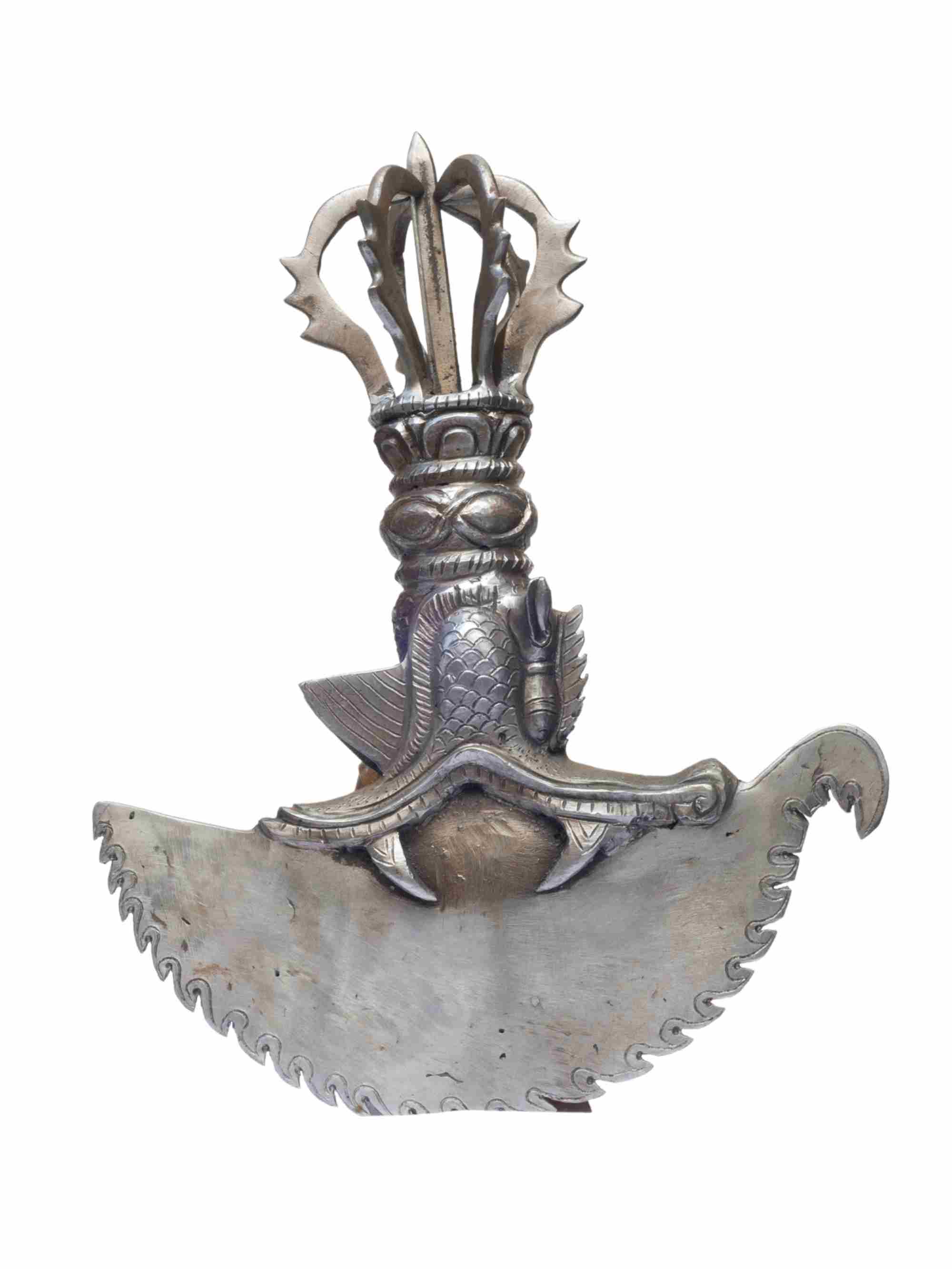 Kartika: Buddhist Ritual Item, iron And Brass, High Quality