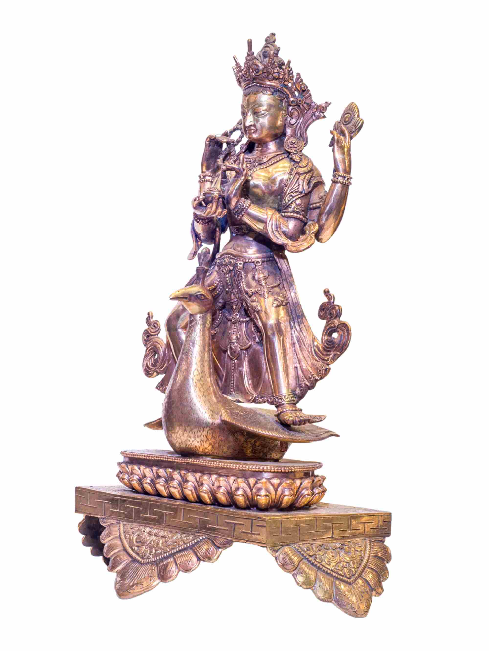 master Quality, Buddhist Handmade Statue Of Bal Kumari, antique Finishing, rare Find
