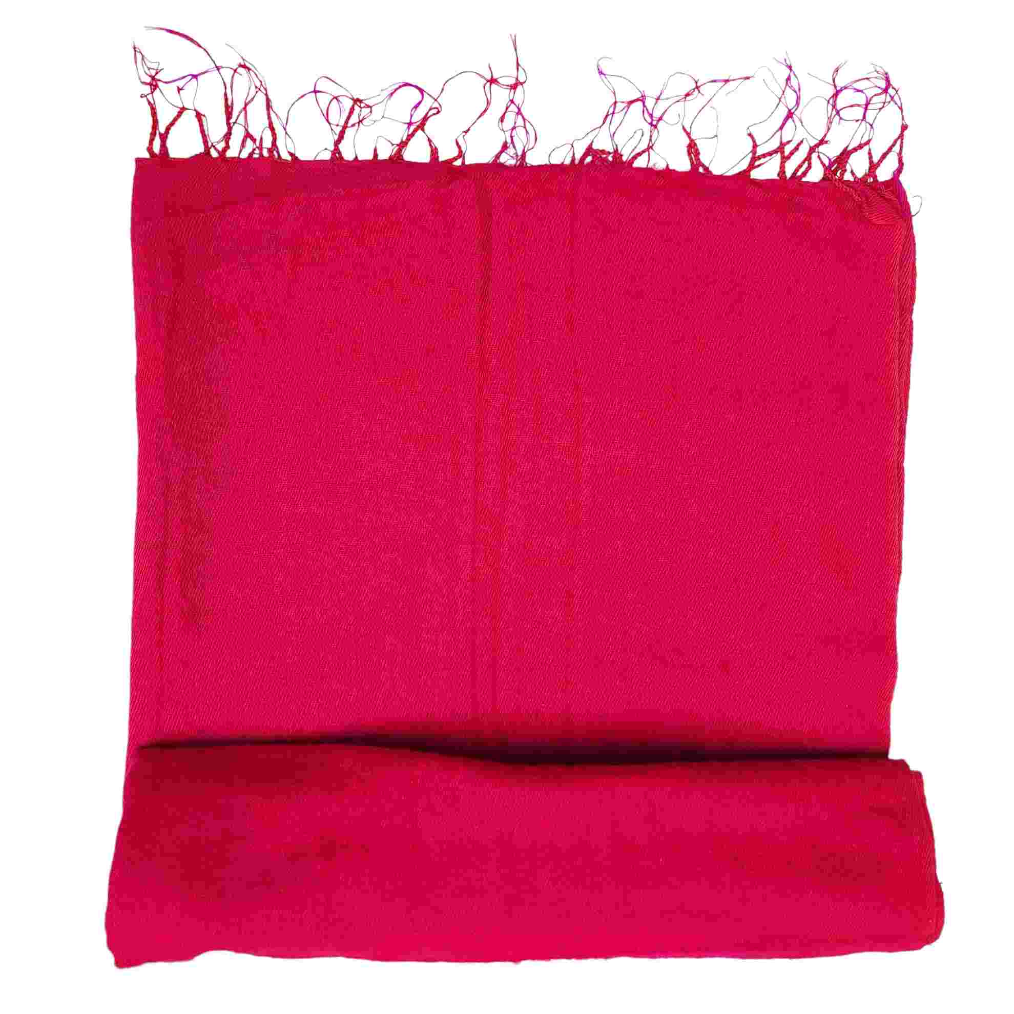 Yak Wool Blanket, Nepali Acrylic Hand Loom Blanket, red Color, large Size