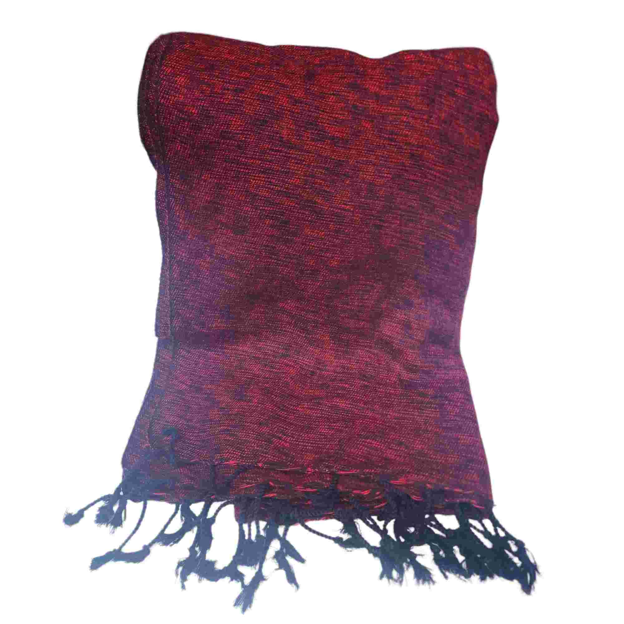 Yak Wool Blanket, Nepali Acrylic Hand Loom Blanket, purple, large Size