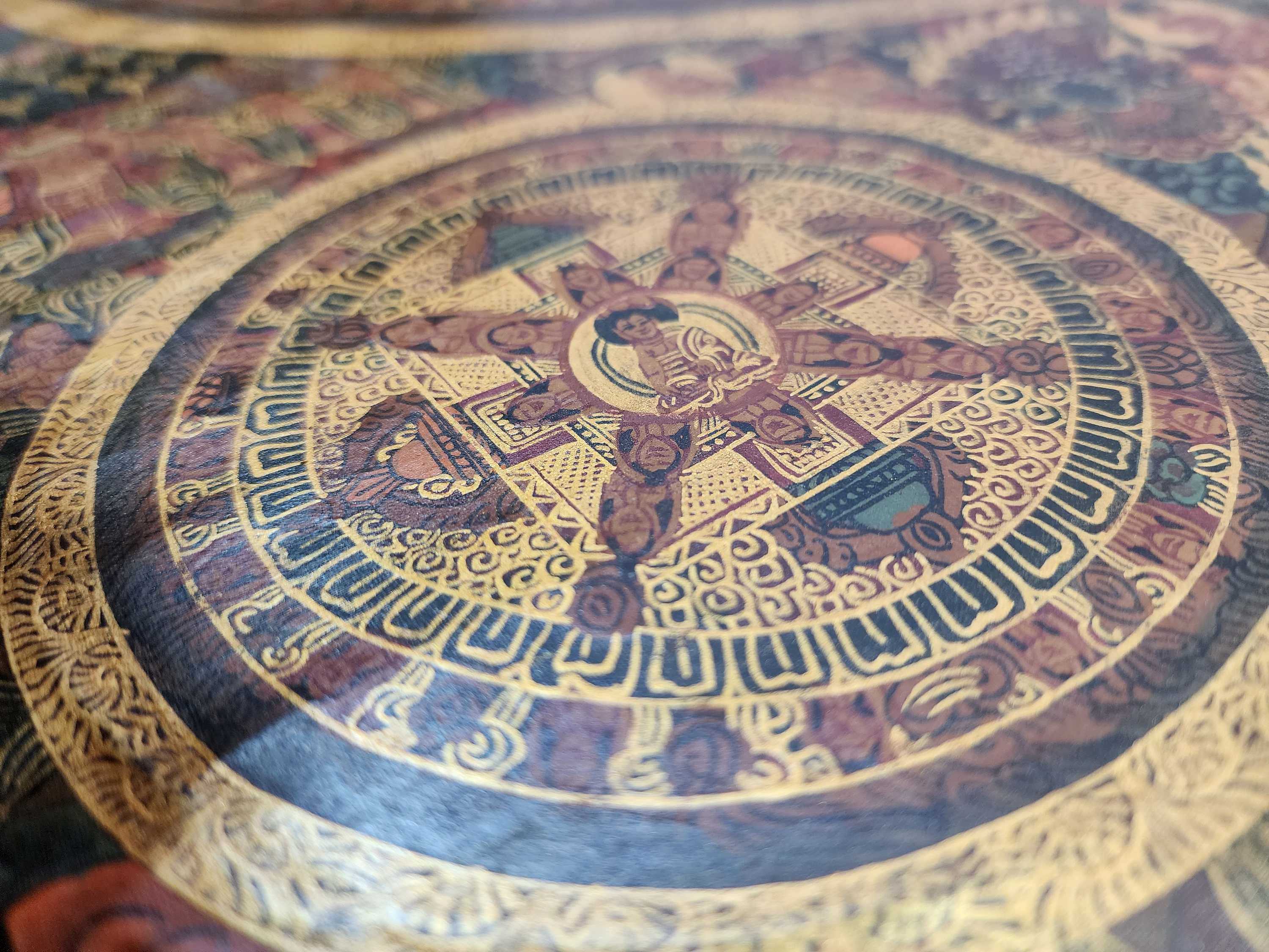 Buddhist Handmade Thangka <span Style=