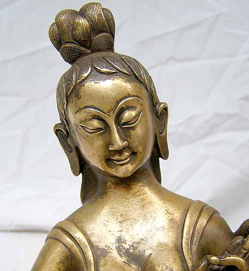 Green Tara Statue, <span Style=