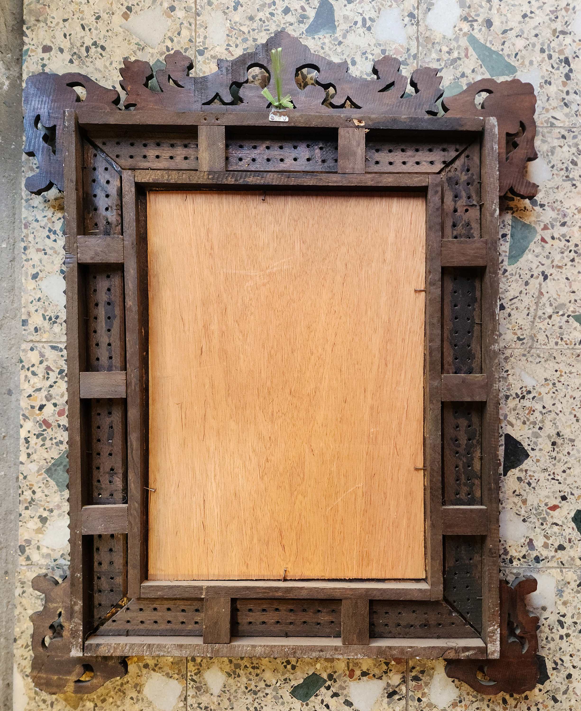 Traditional Newari Wooden Hand Carved Windows Design Photo Frame Or Window Decoration, natural Wood