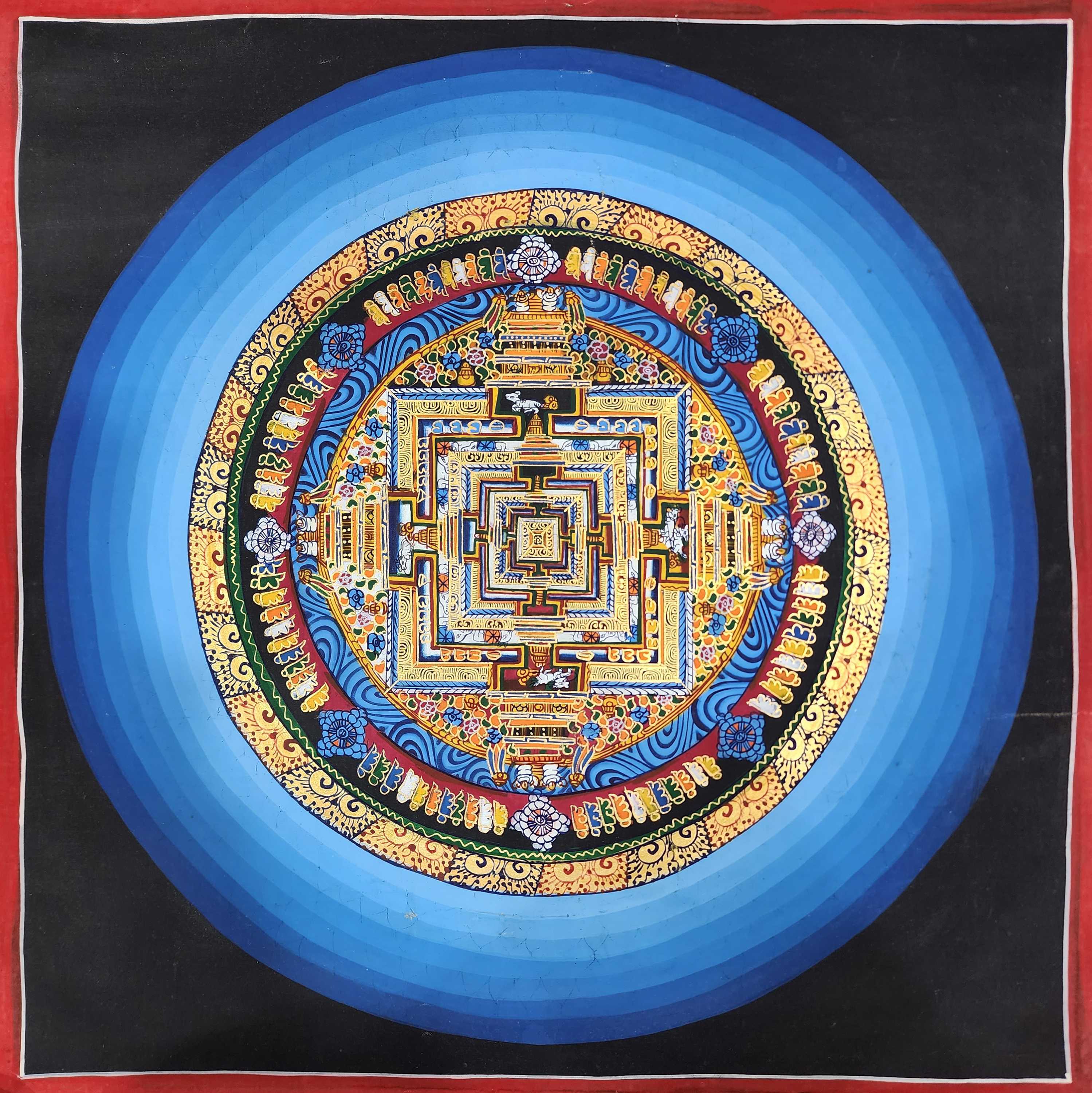 Buddhist Tibetan Thangka <span Style=