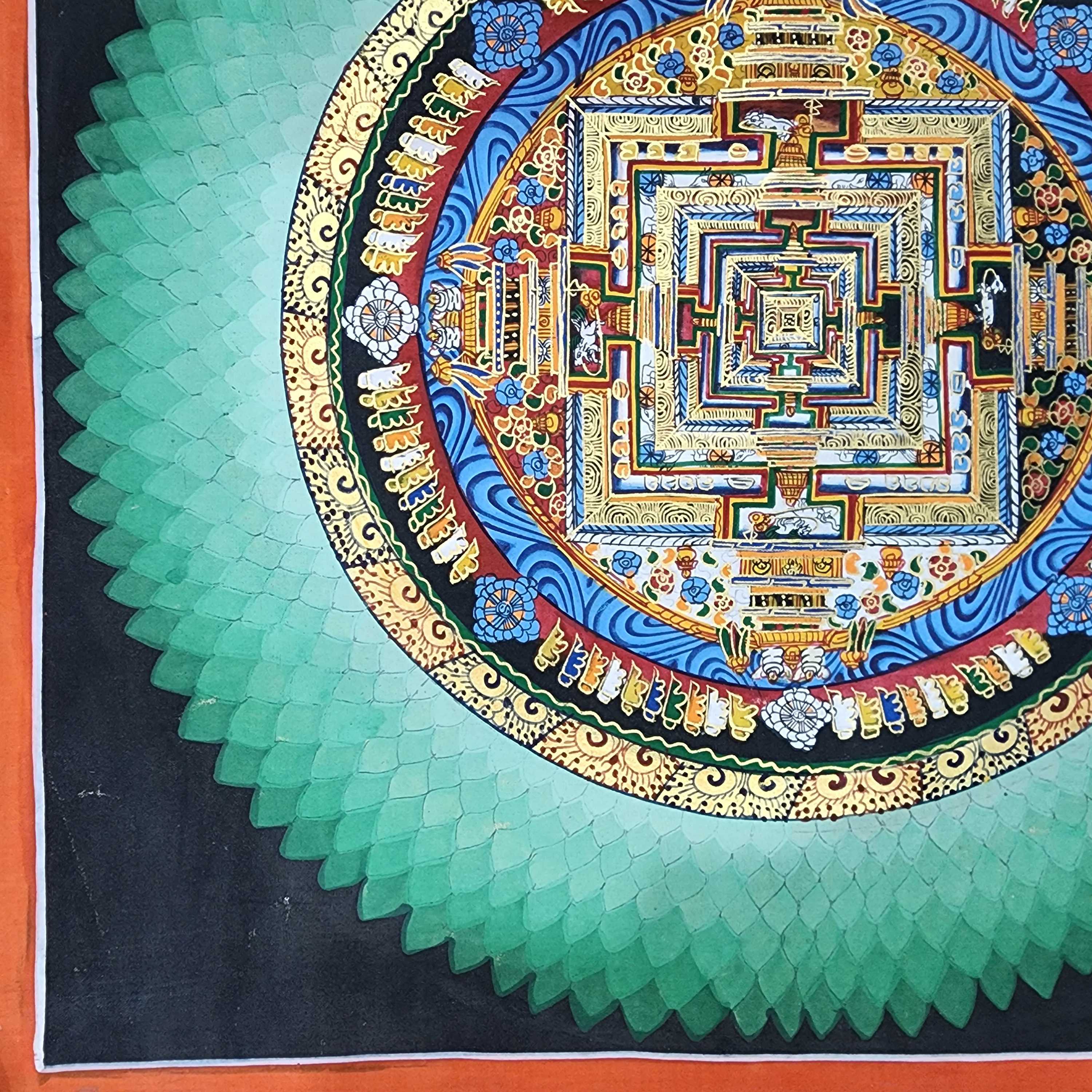 Buddhist Tibetan Thangka <span Style=