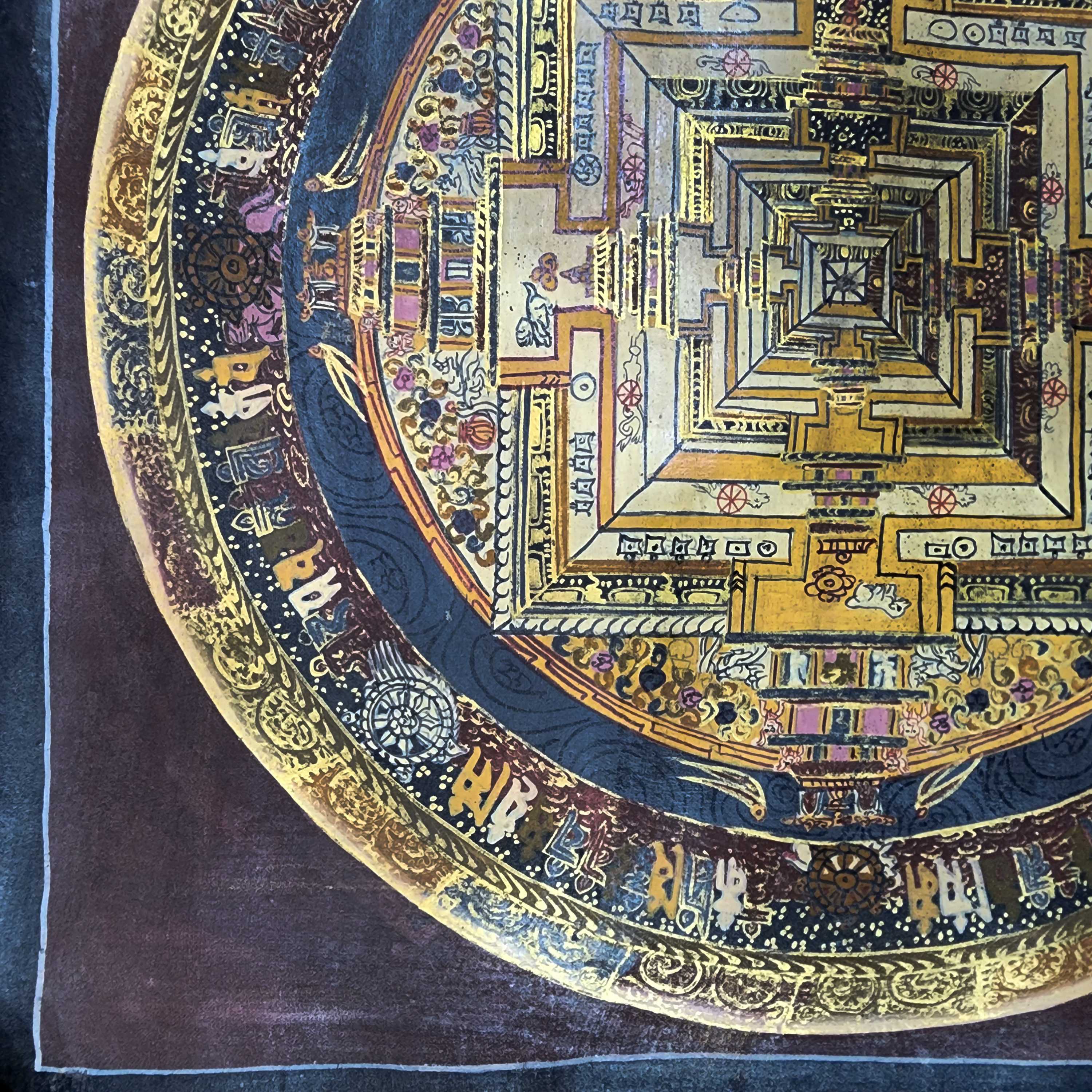 Buddhist Tibetan Thangka <span Style=