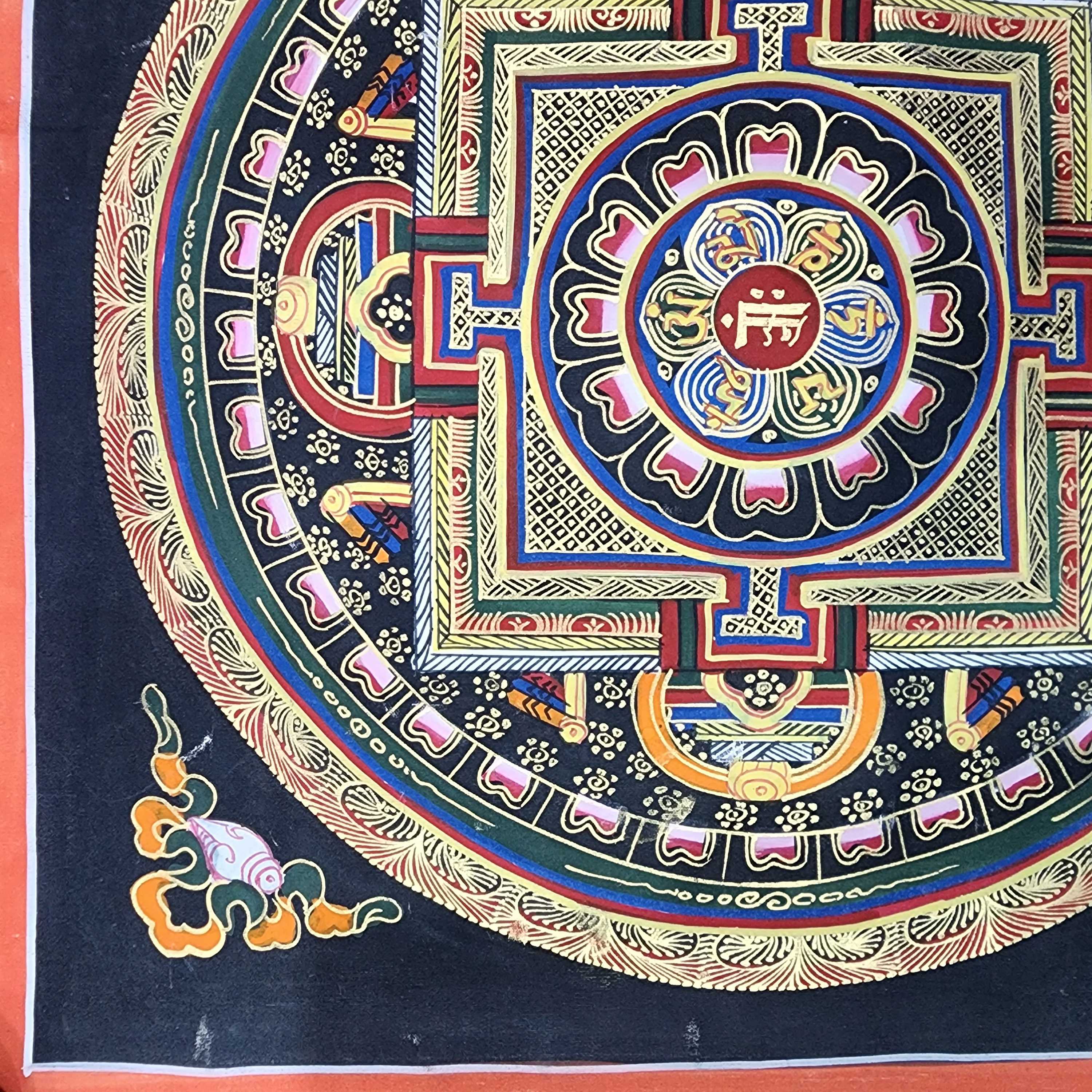 Buddhist Tibetan Thangka <span Style=