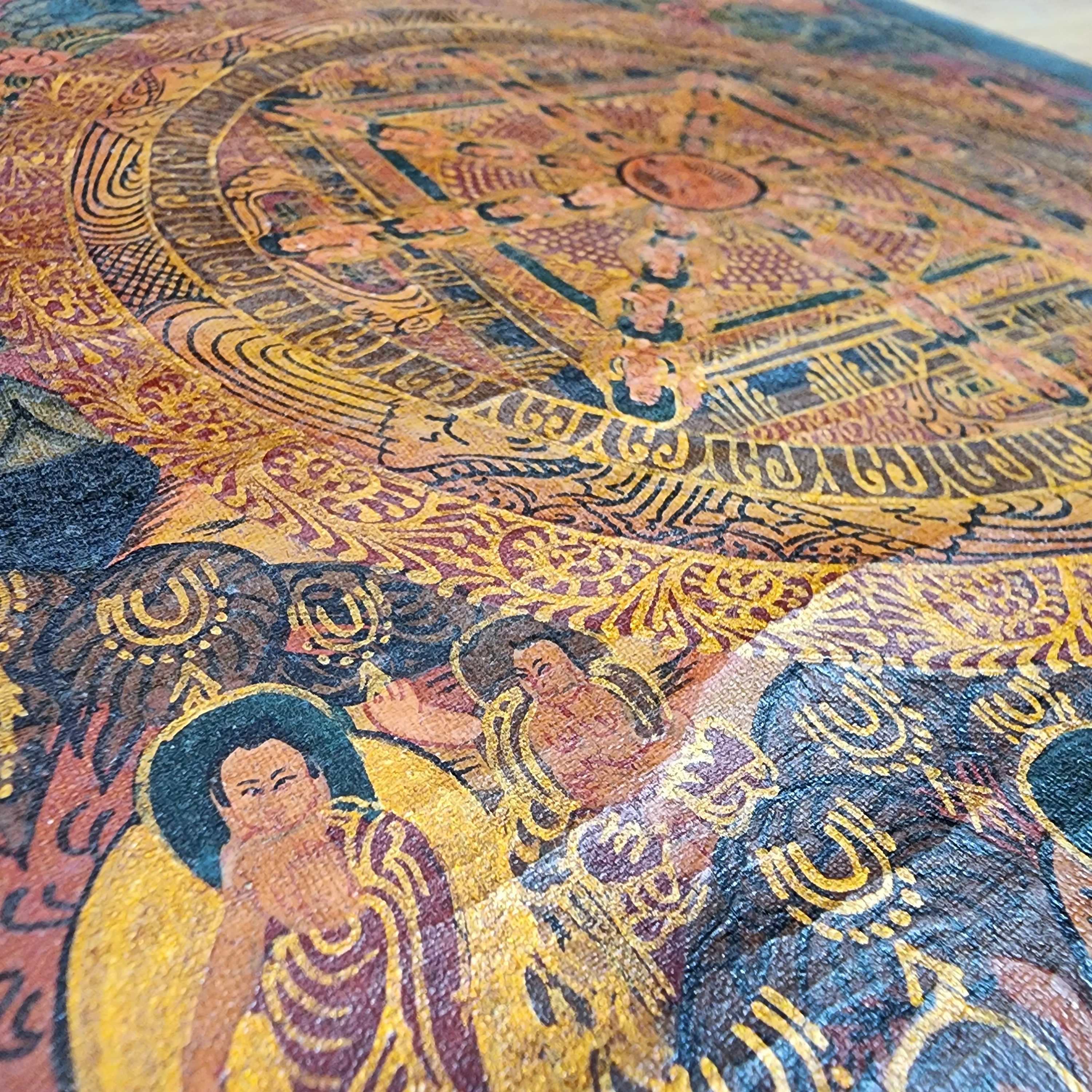 Buddhist Tibetan Thangka <span Style=