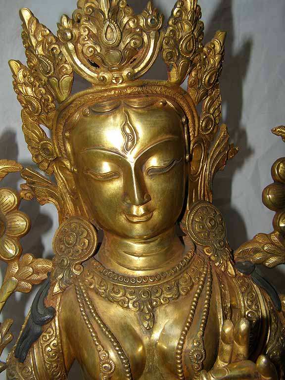 White Tara Statue, <span Style=