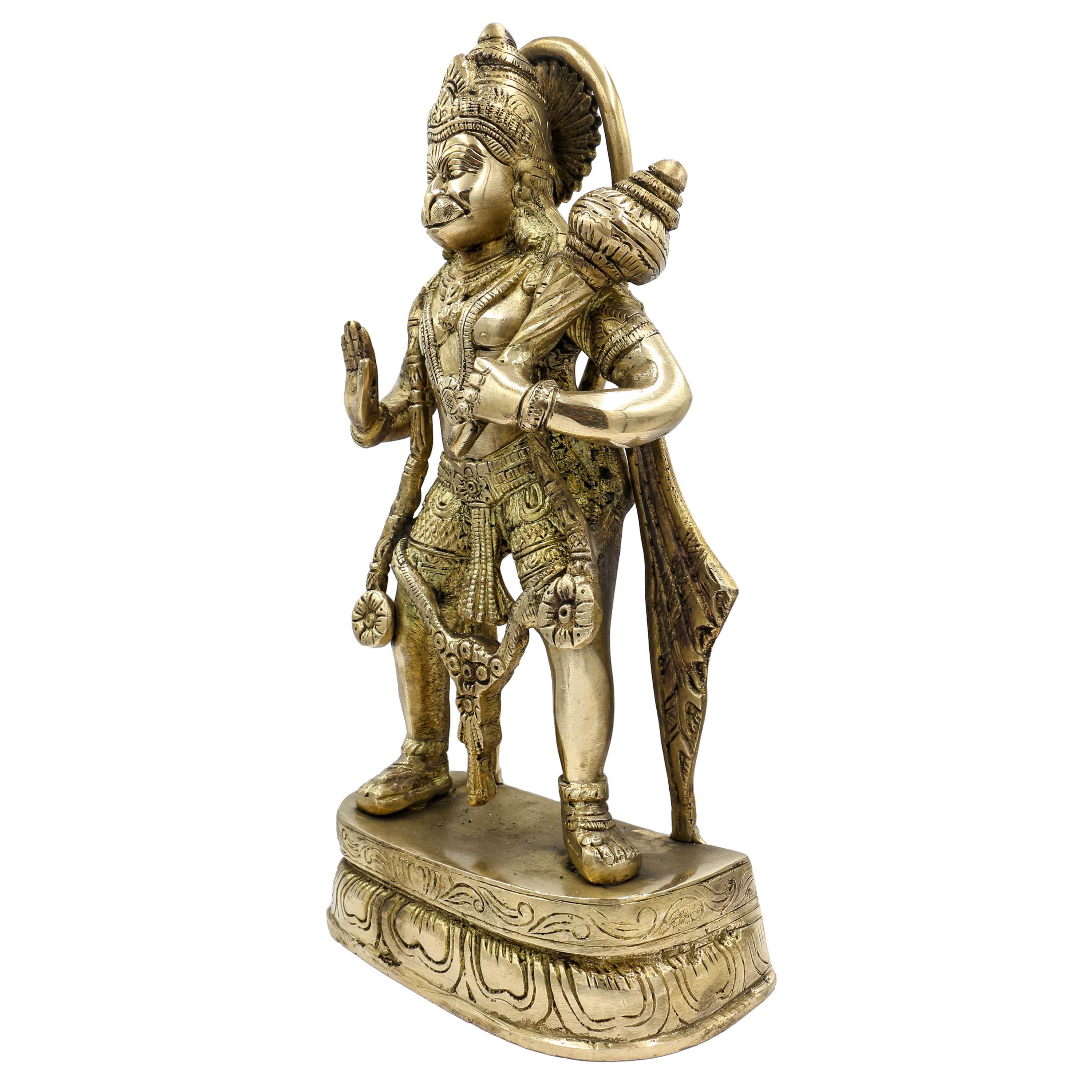 Nepali Statue Of Hanuman, sand Casting, Glossy Finishing
