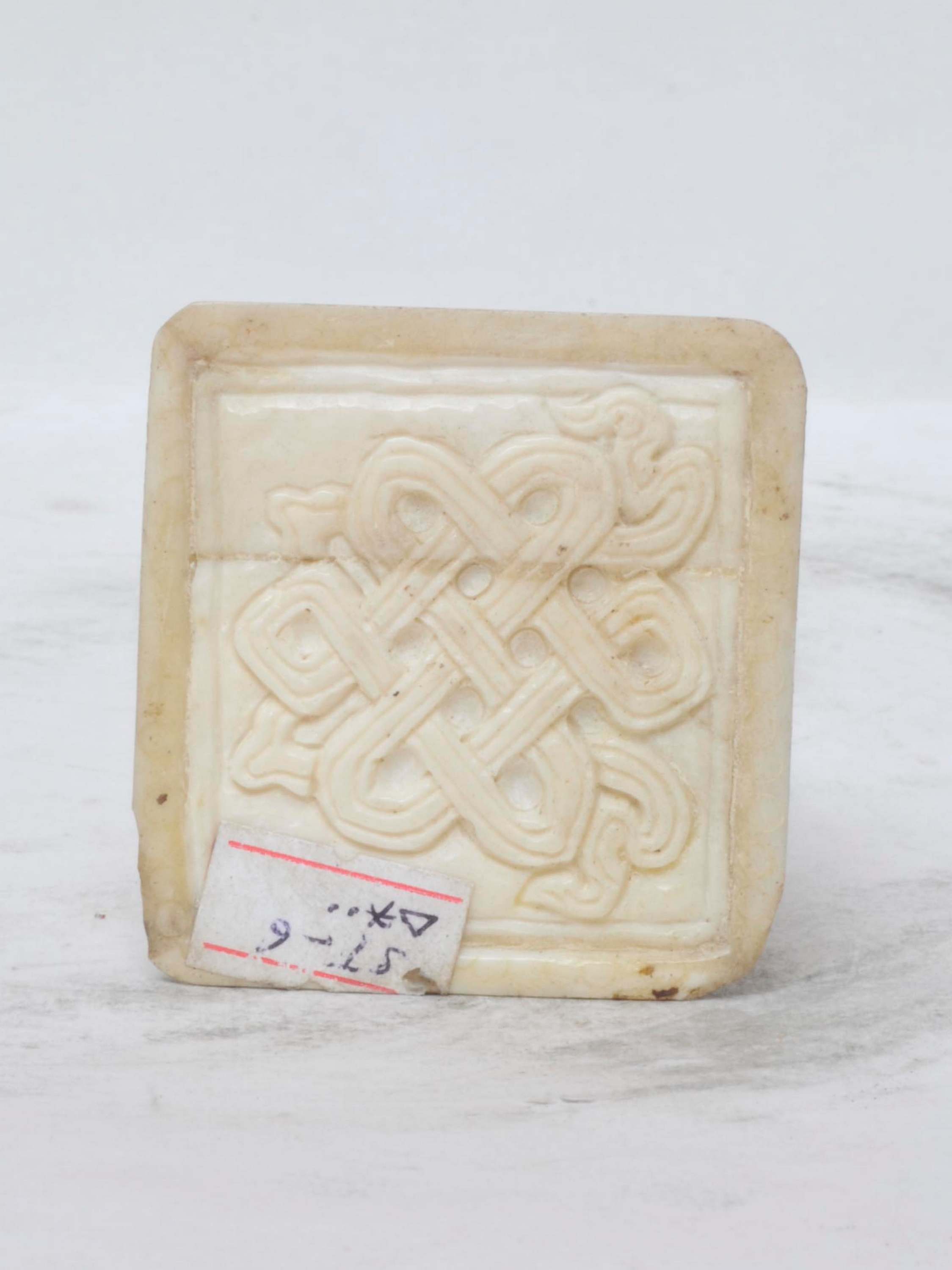 Tibetan Hand Carved Animal Bone Stamp tibetan Seal With Dorje Carved