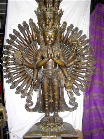 Sahasrabhuja Avalokitesvara Statue, <span Style=