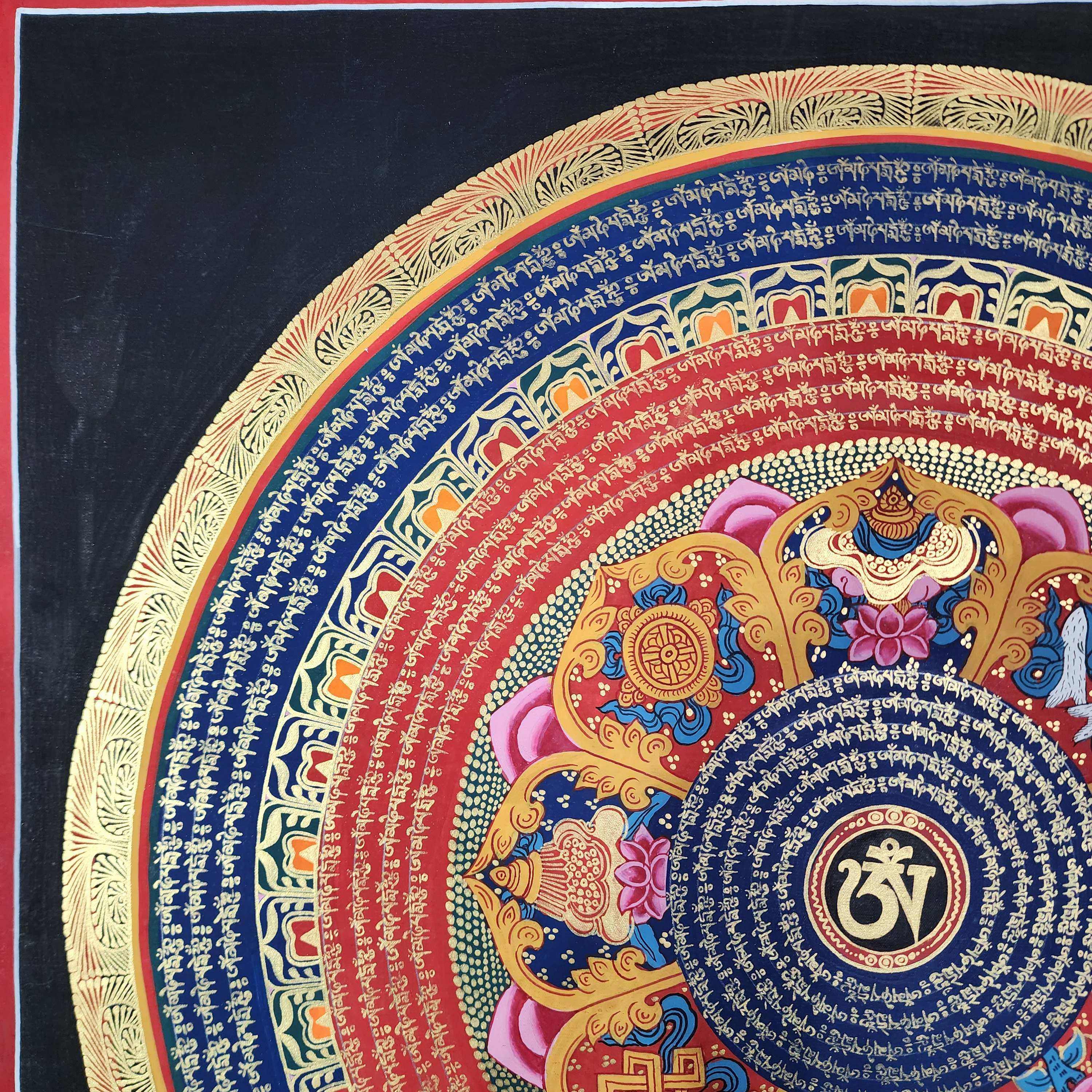 Buddhist Tibetan Thangka <span Style=