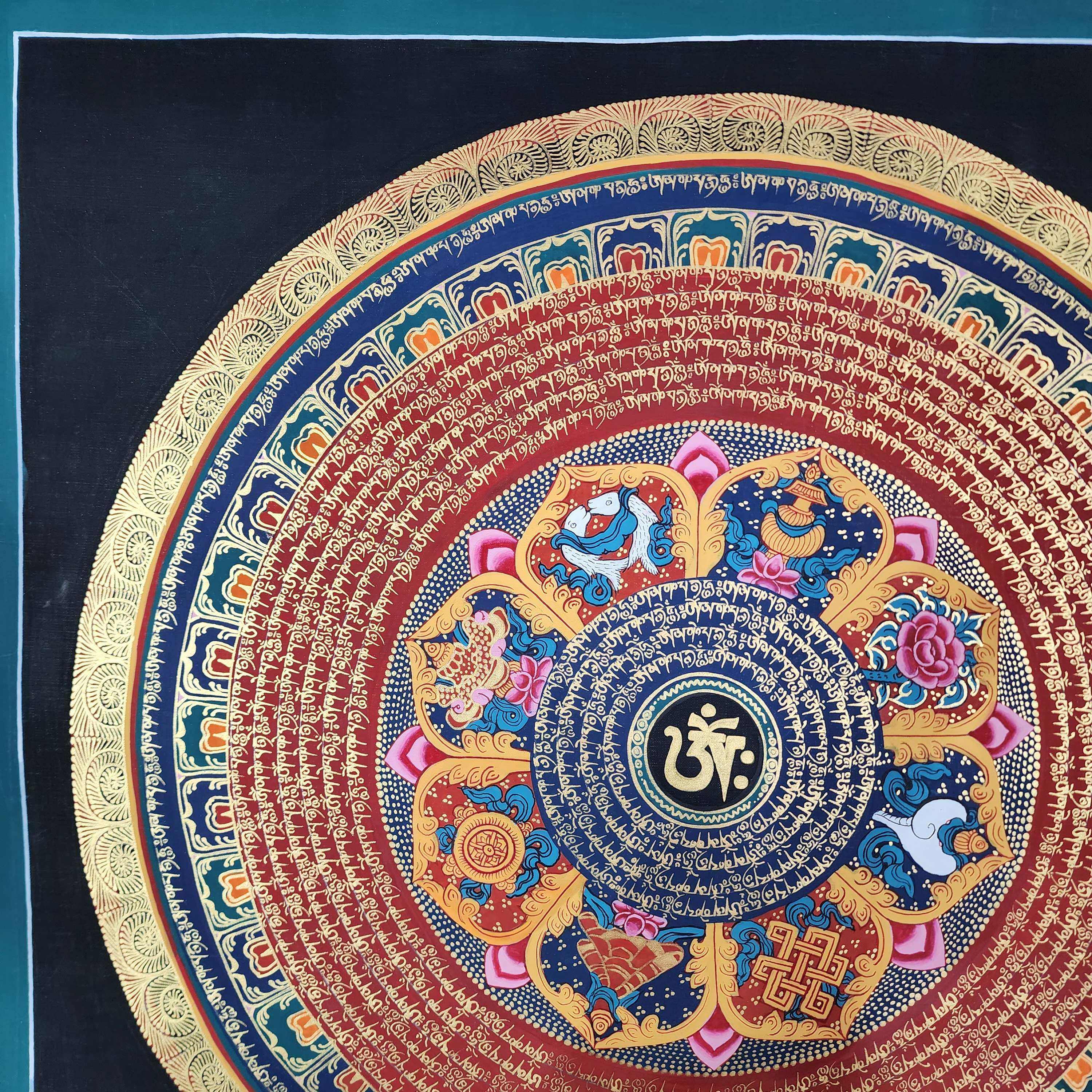 Buddhist Tibetan Thangka <span Style=