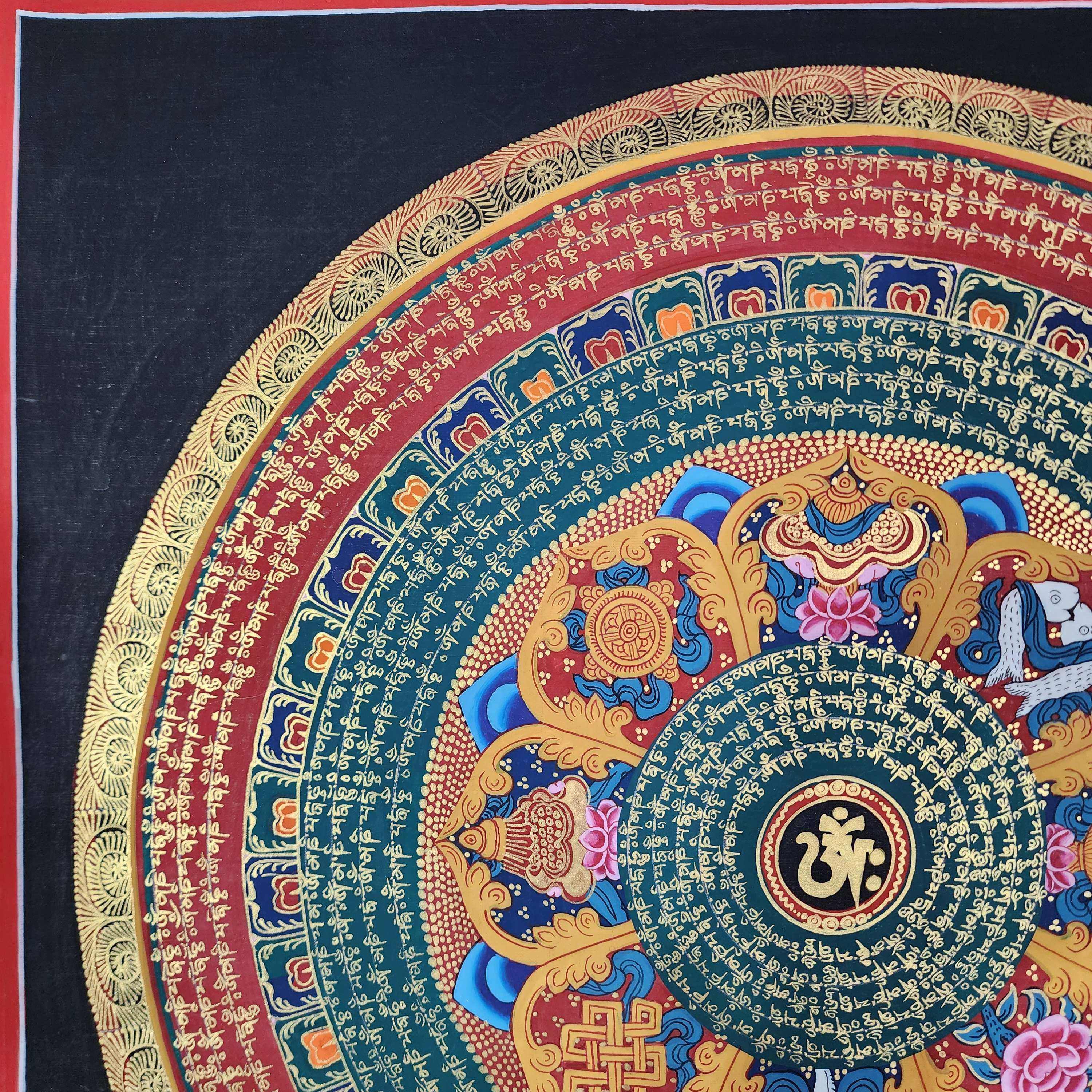 Buddhist Tibetan Thangka <span Style=