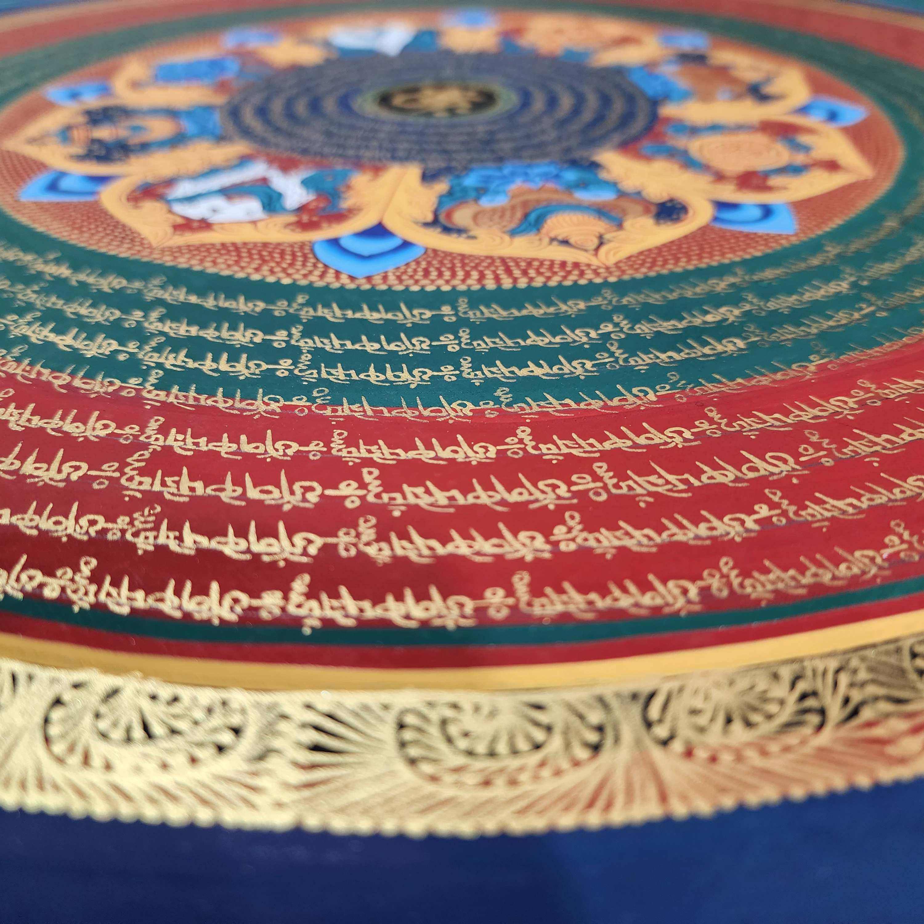 Buddhist Tibetan Thangka <span Style=