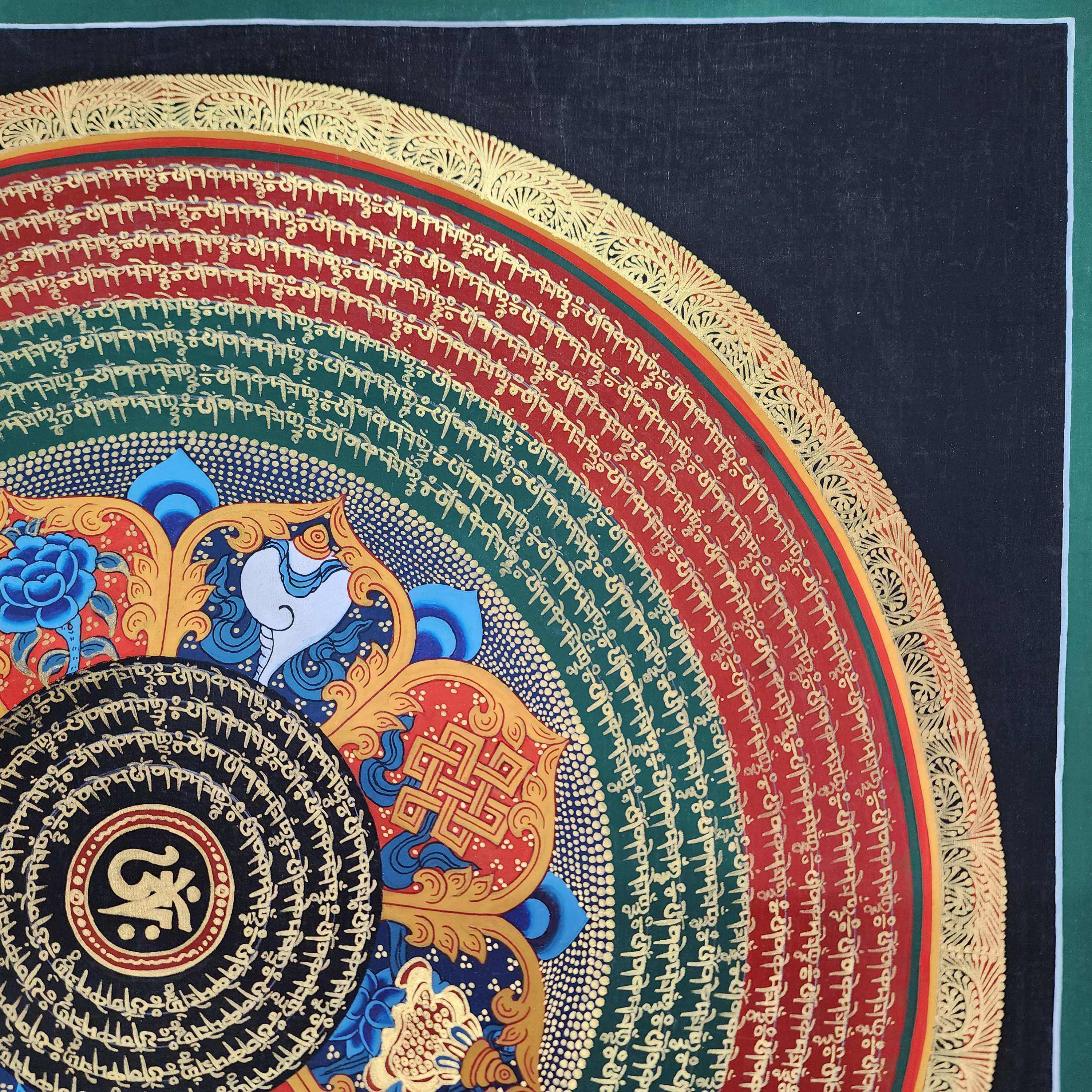 Buddhist Tibetan Thangka <span Style=