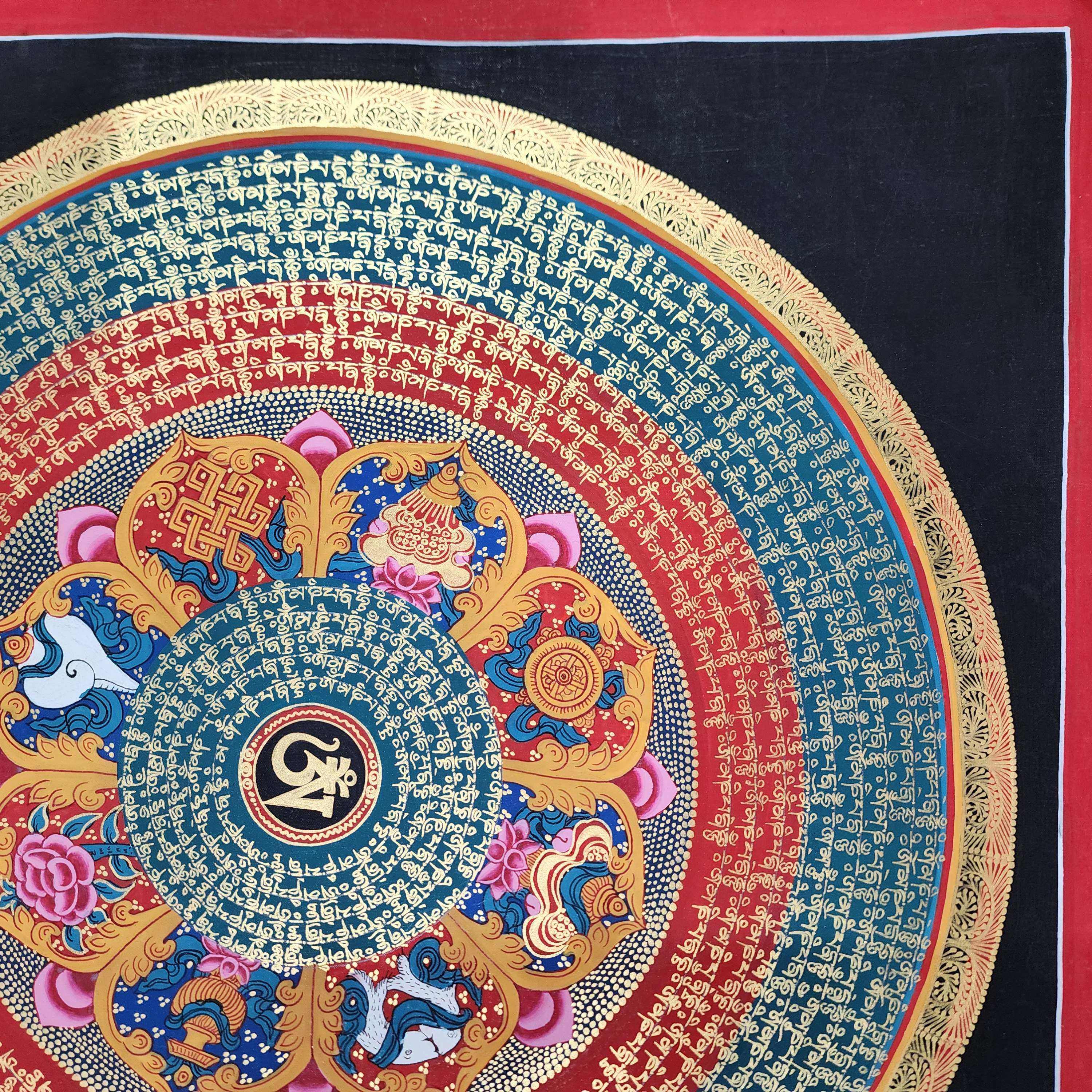 Buddhist Tibetan Thangka <span Style=