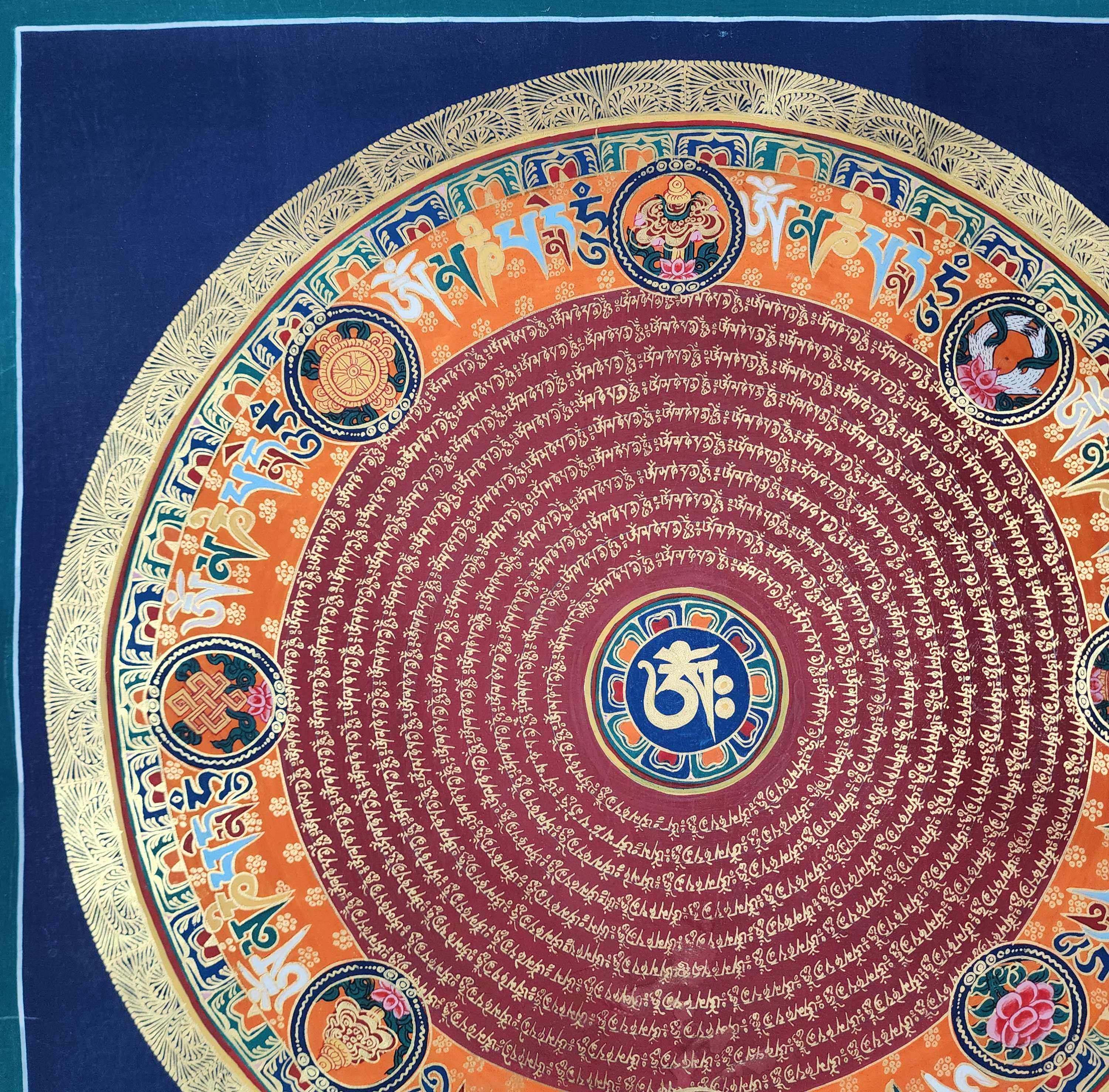 Buddhist Tibetan Thangka <span Style=