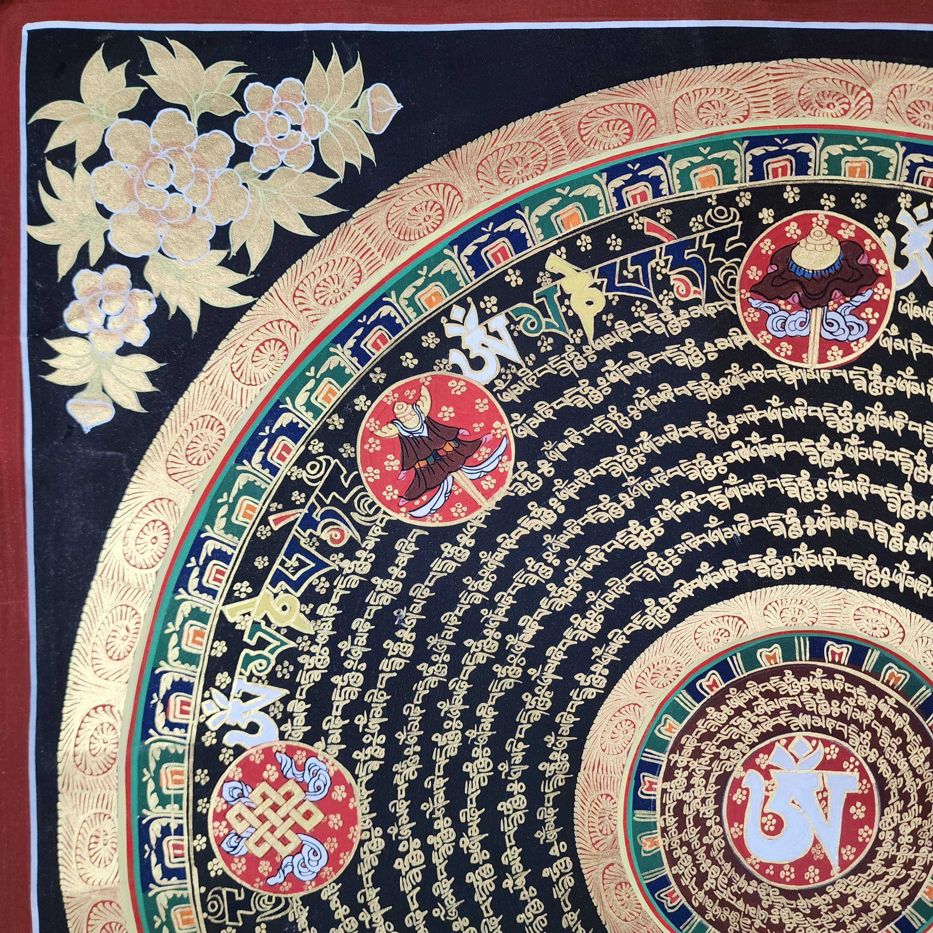 Buddhist Tibetan Thangka <span Style=