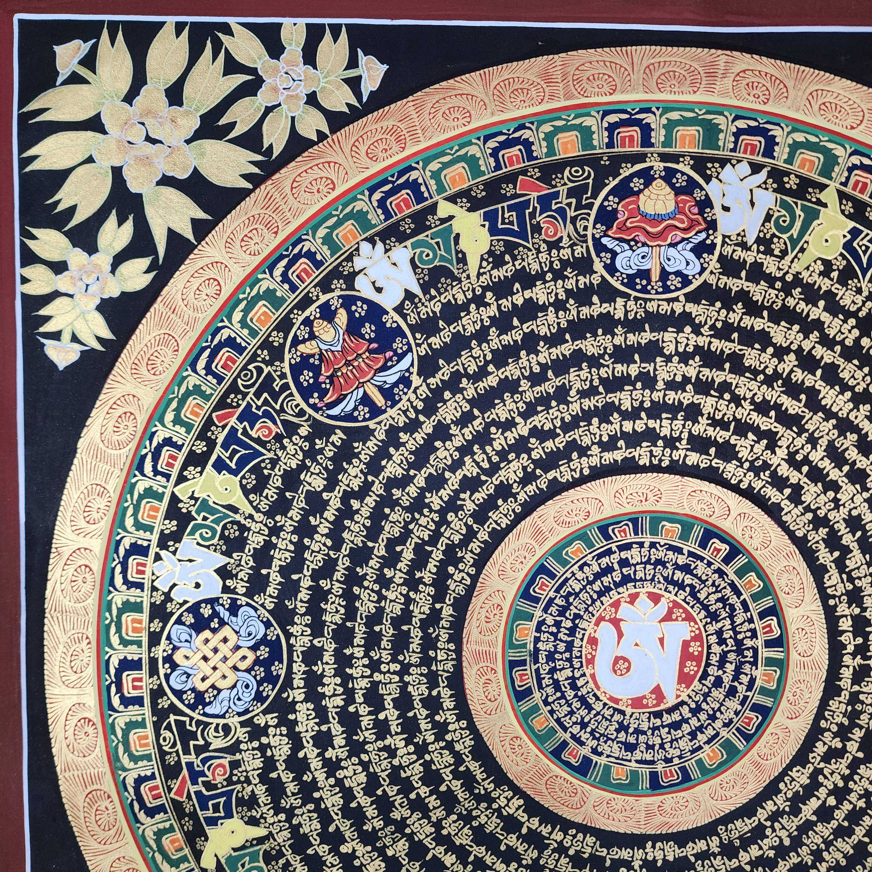 Buddhist Tibetan Thangka <span Style=