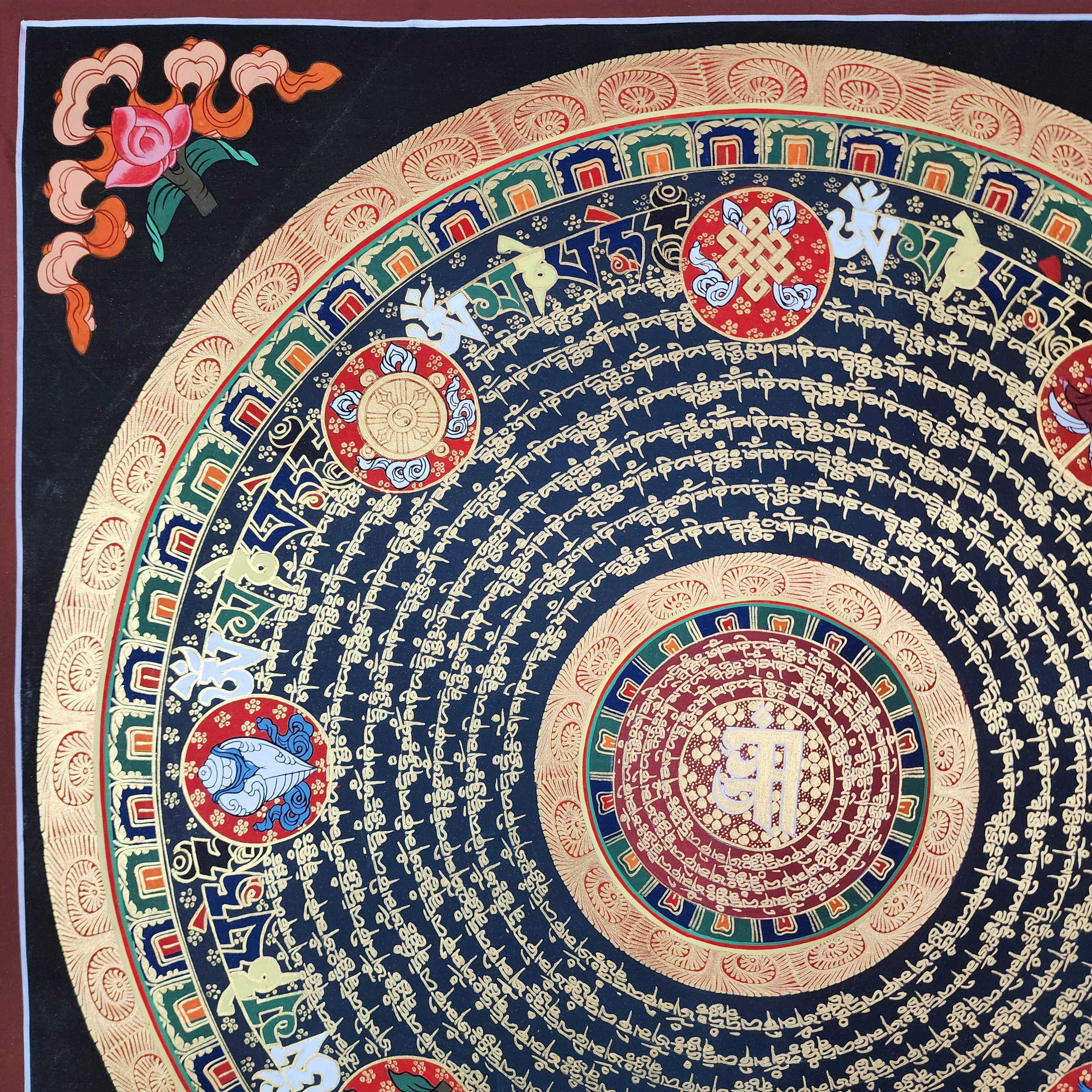 Buddhist Tibetan Thangka <span Style=