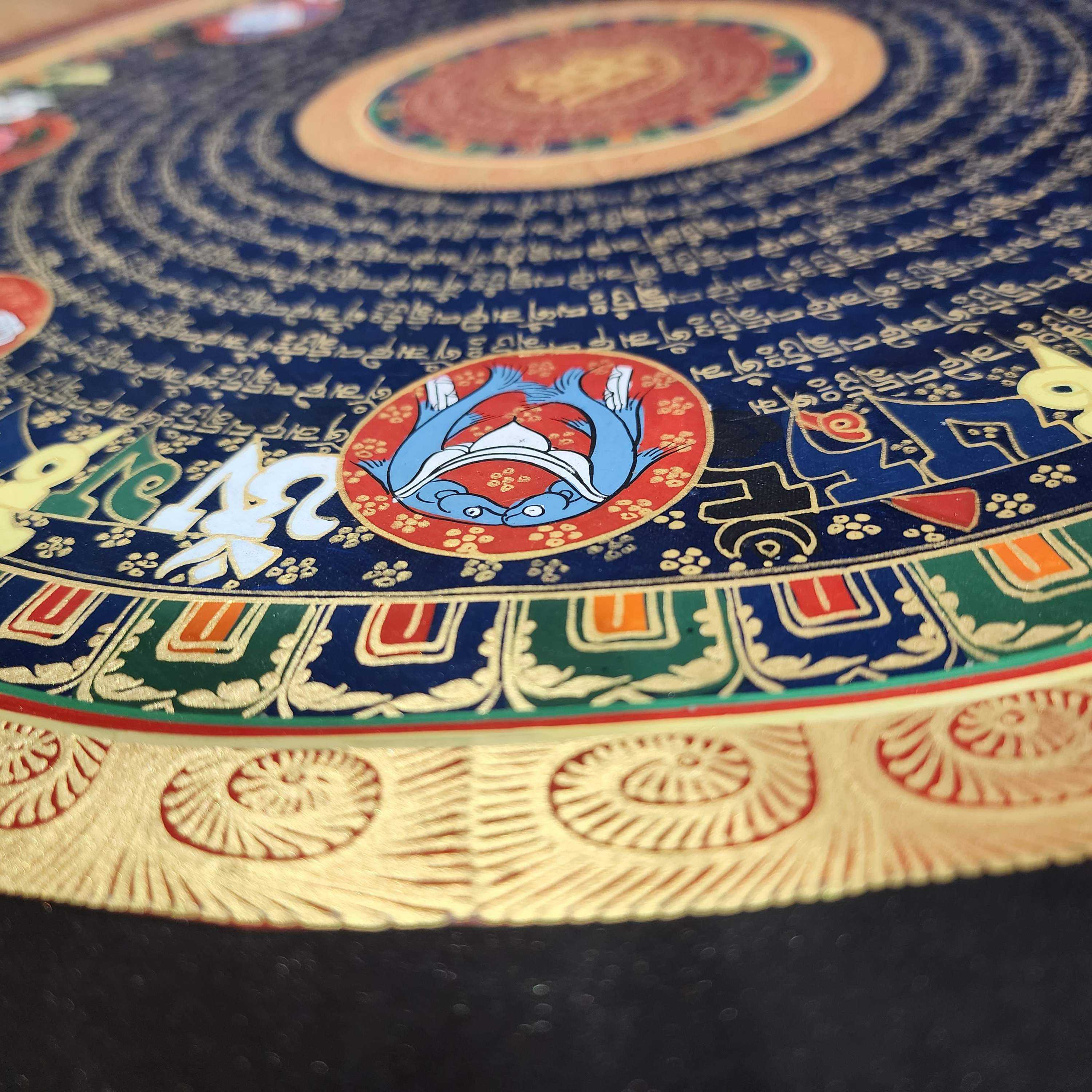 Buddhist Tibetan Thangka <span Style=