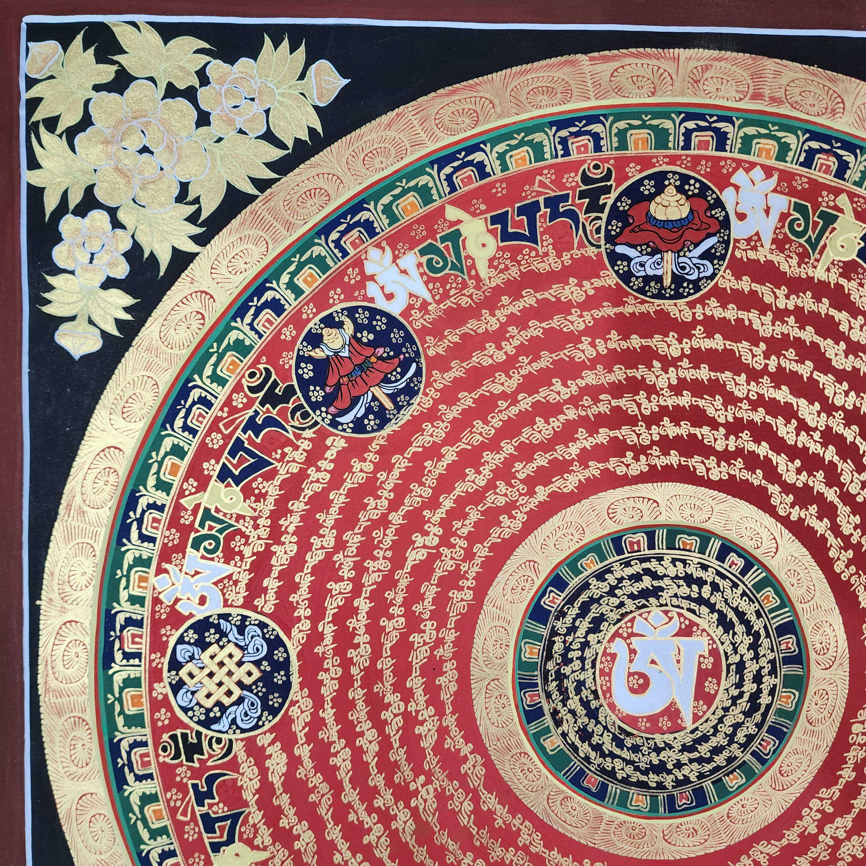 Buddhist Tibetan Thangka <span Style=