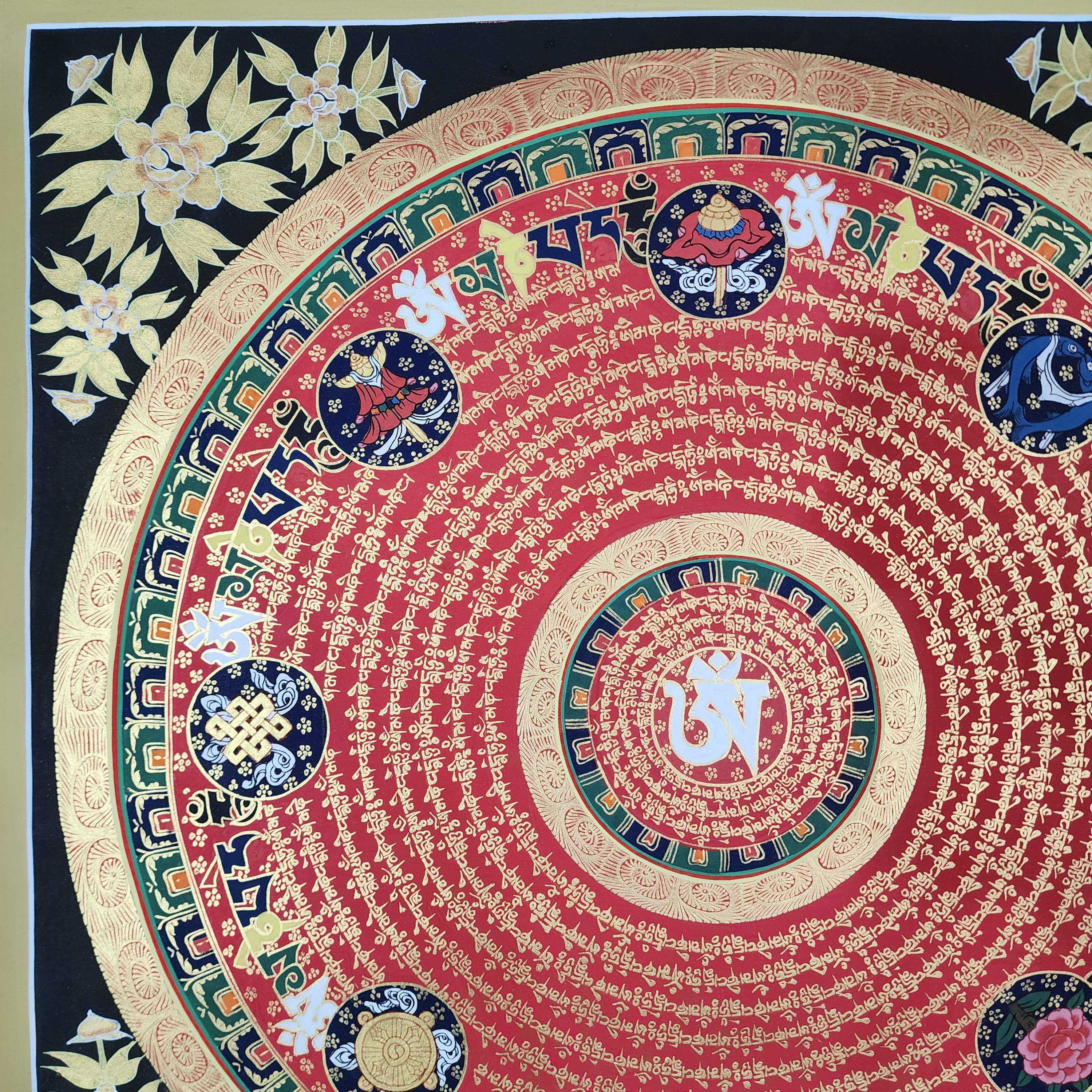 Buddhist Tibetan Thangka <span Style=