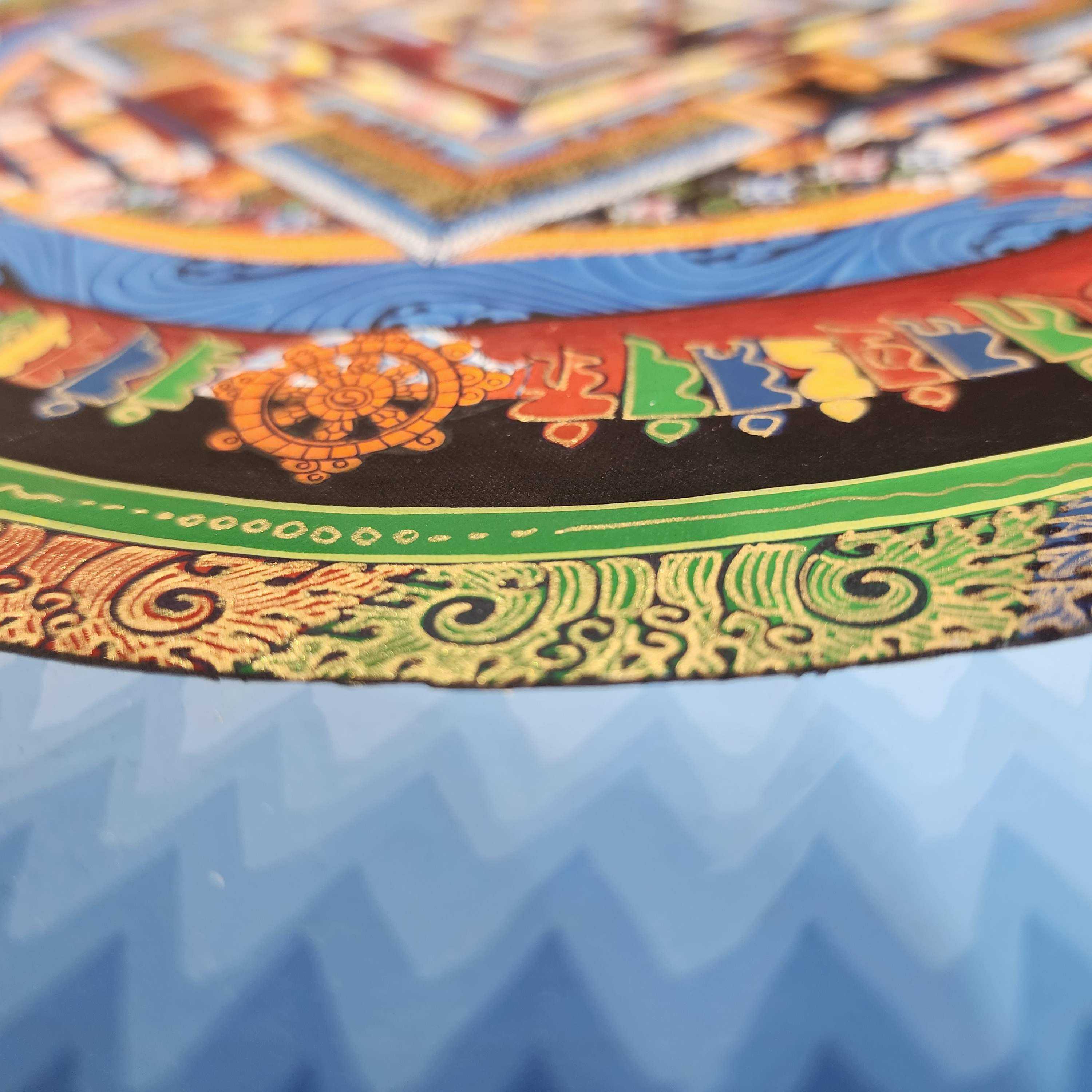 Buddhist Hand Painted Tibetan Thangka <span Style=