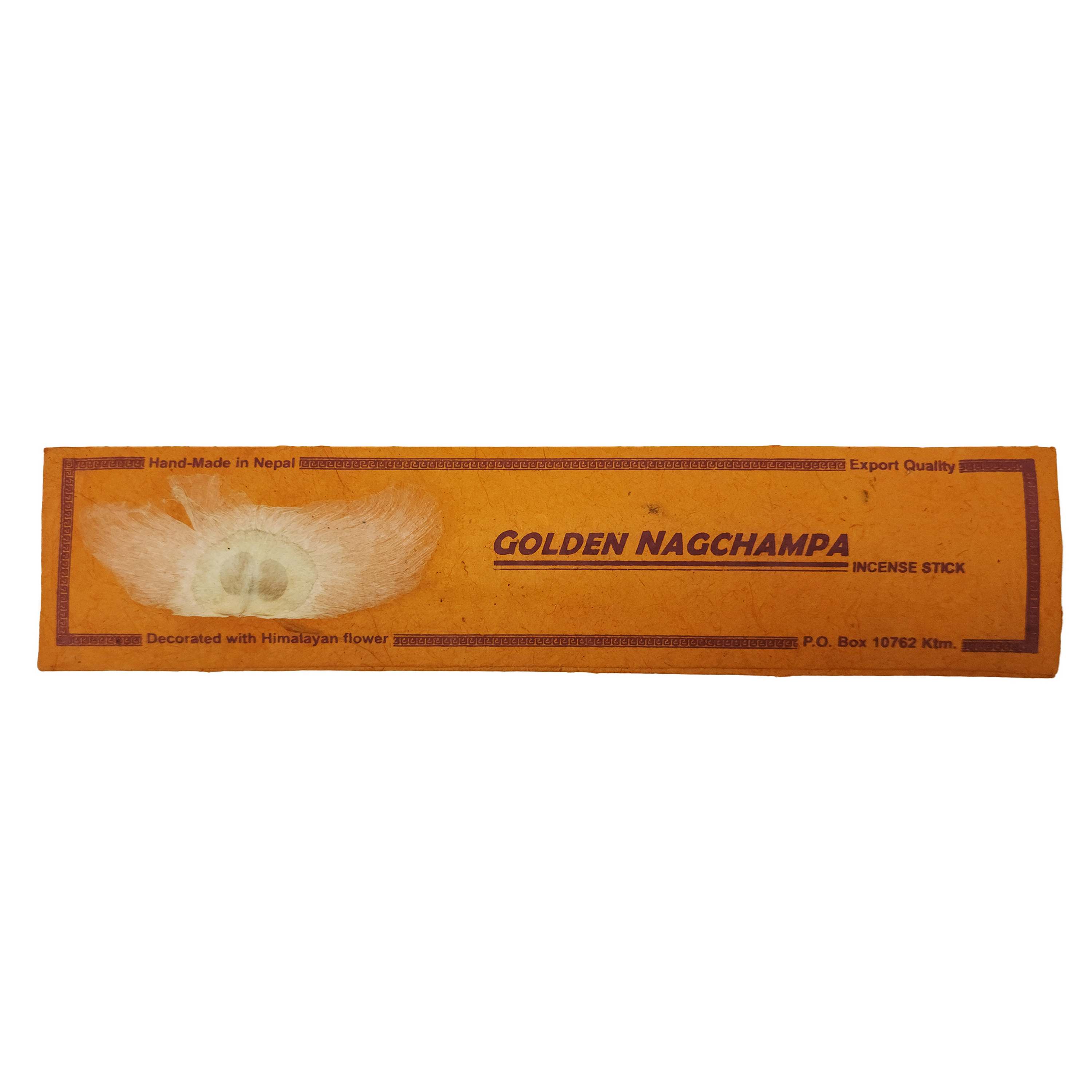 hq, Golden Nagchampa Flora Incense Stick, 10 Stick