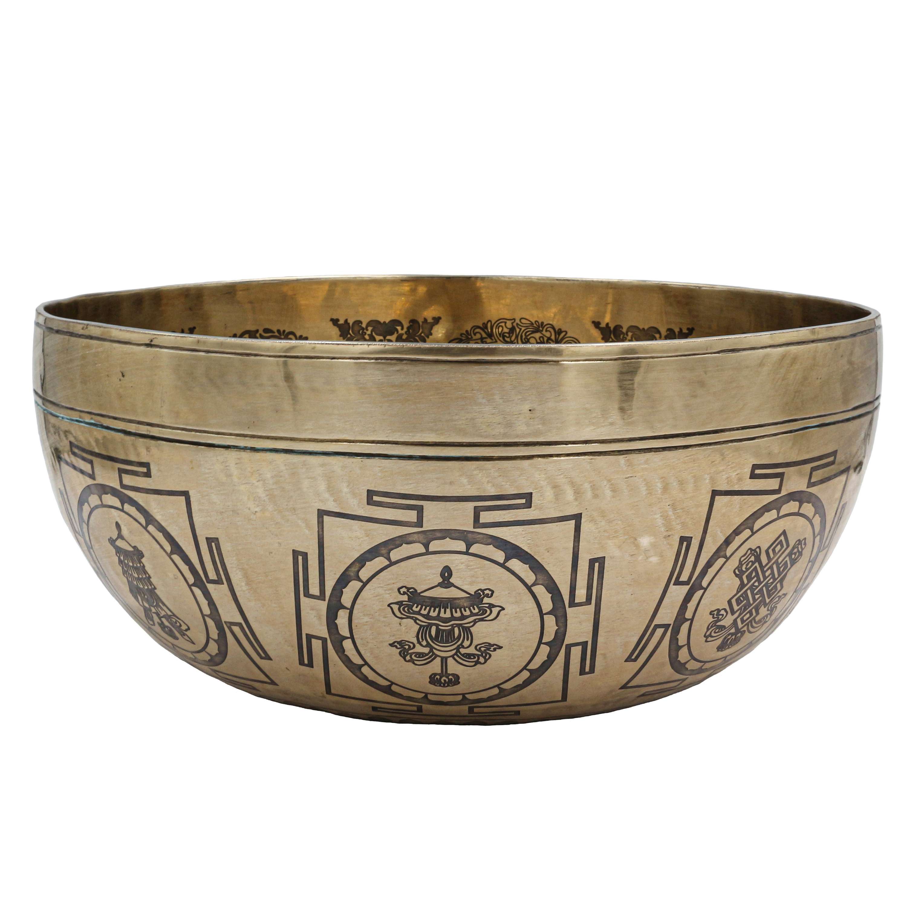 Buddhist Hand Beaten Jambati Singing Bowl, <span Style=