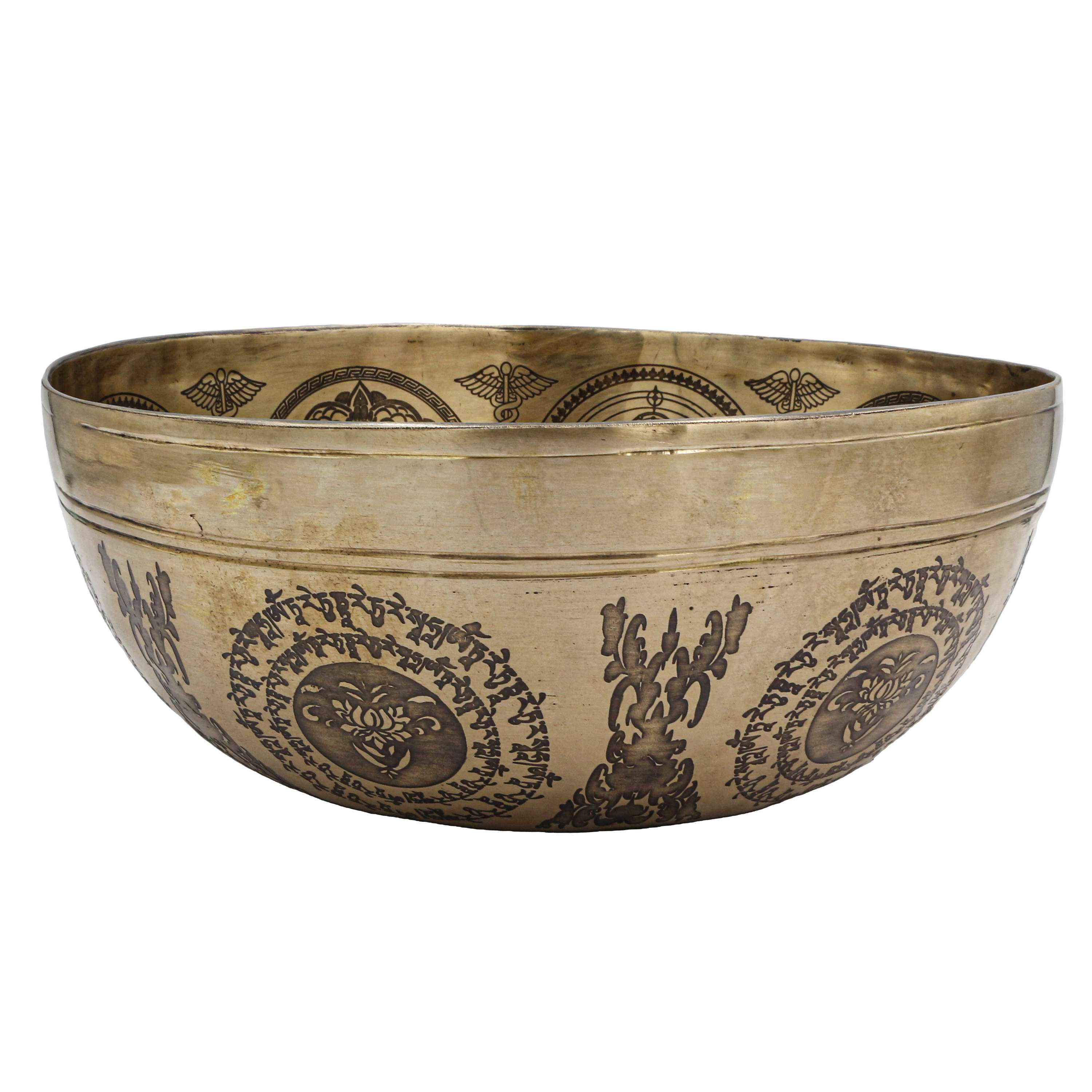 Buddhist Hand Beaten Jambati Singing Bowl, <span Style=