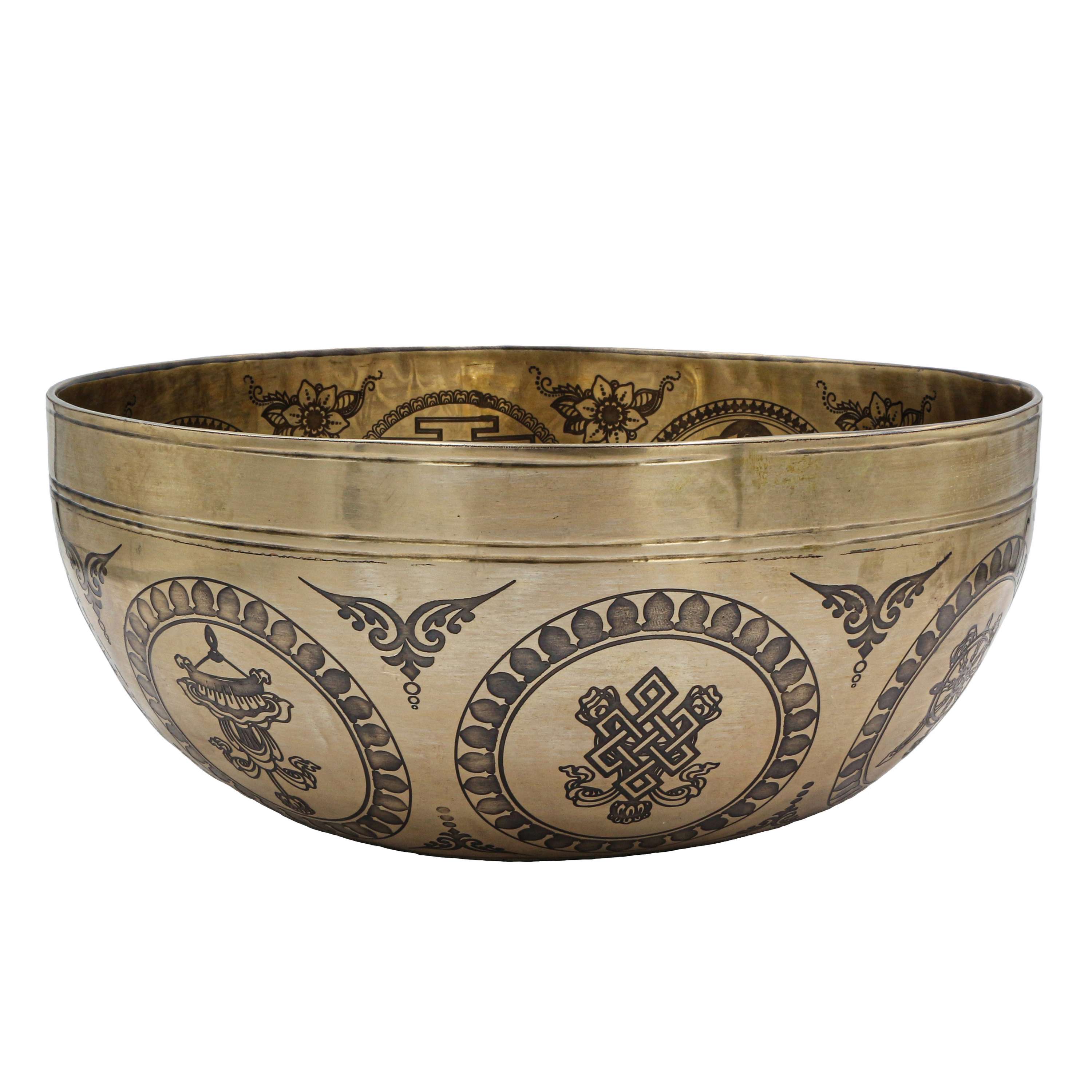 Buddhist Hand Beaten Jambati Singing Bowl, <span Style=