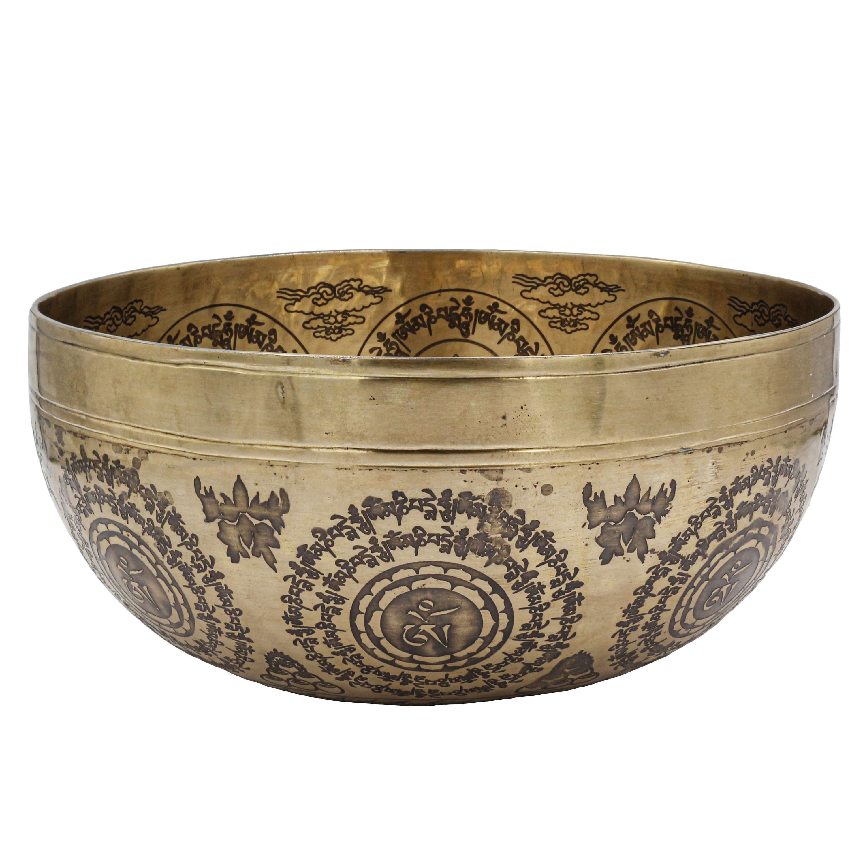 Buddhist Hand Beaten Jambati Singing Bowl, <span Style=