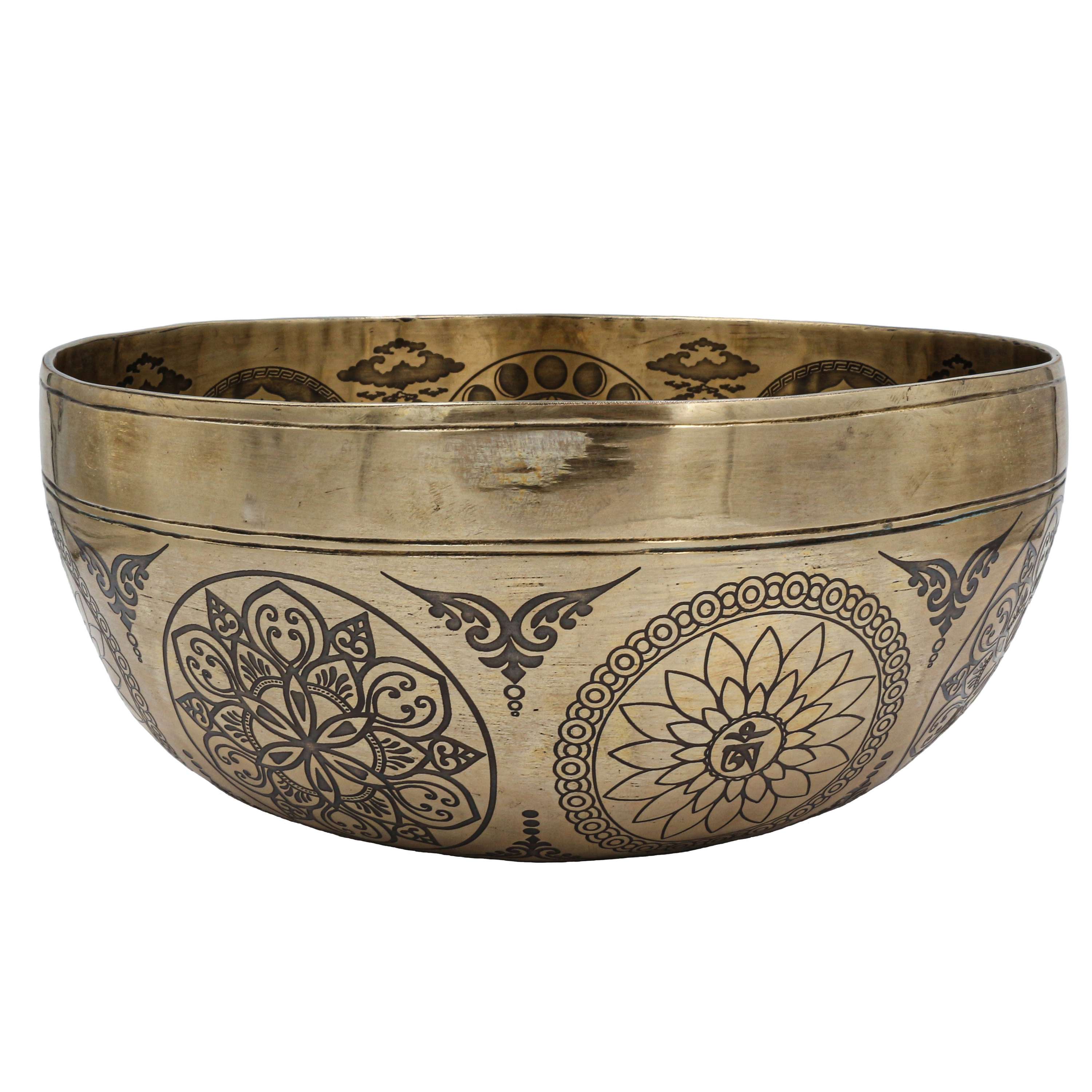 Buddhist Hand Beaten Jambati Singing Bowl, <span Style=