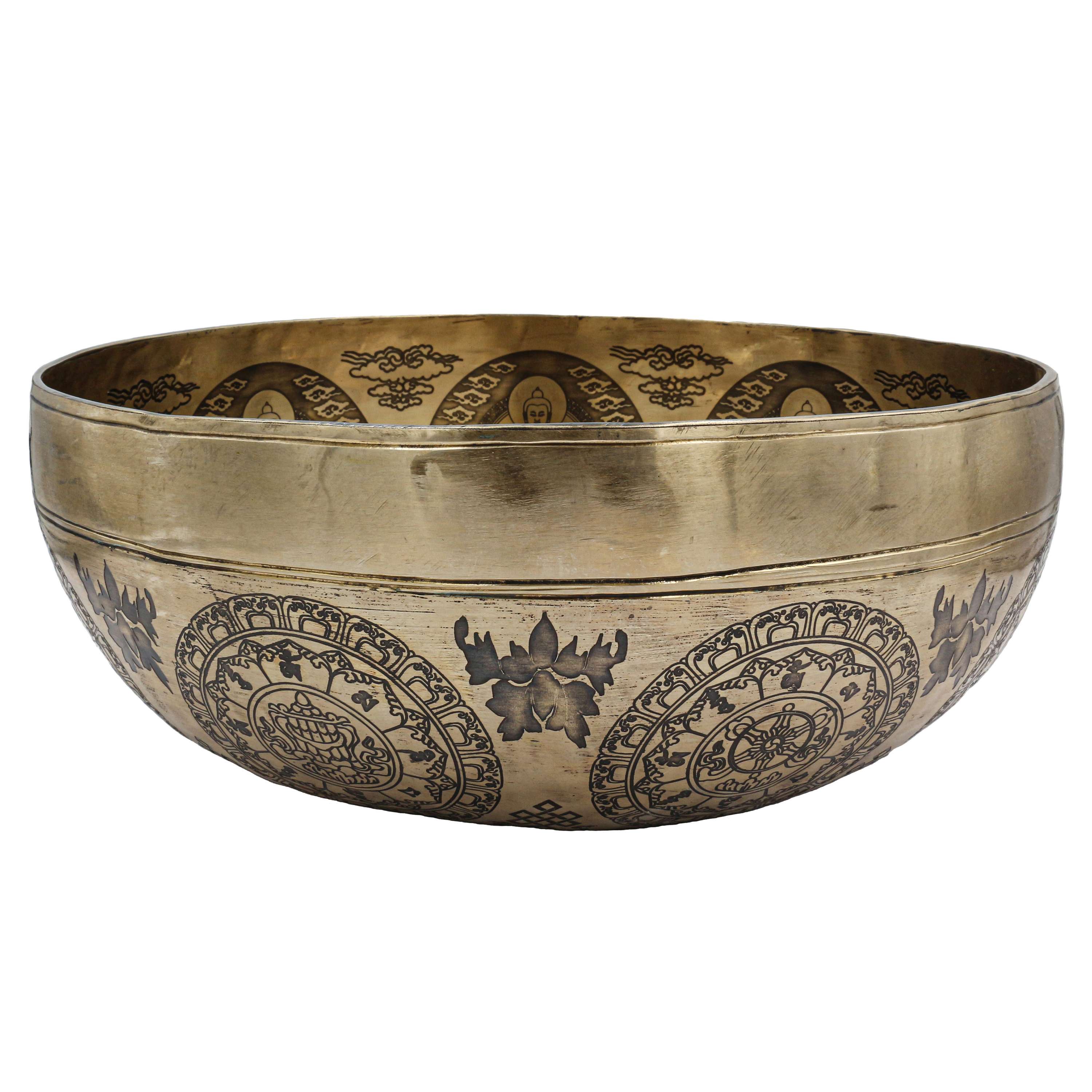 Buddhist Hand Beaten Jambati Singing Bowl, <span Style=