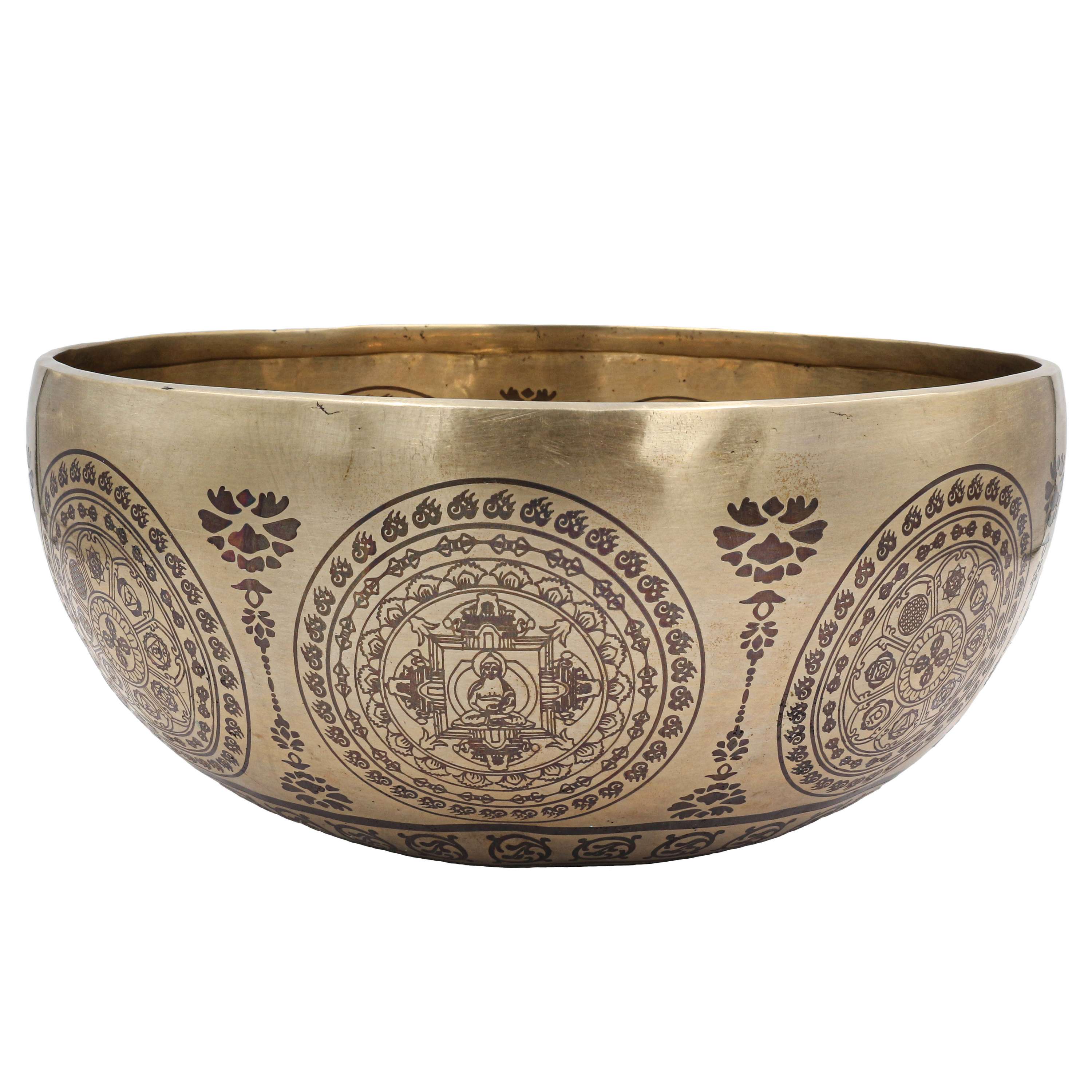 Buddhist Hand Beaten Jambati Singing Bowl, <span Style=