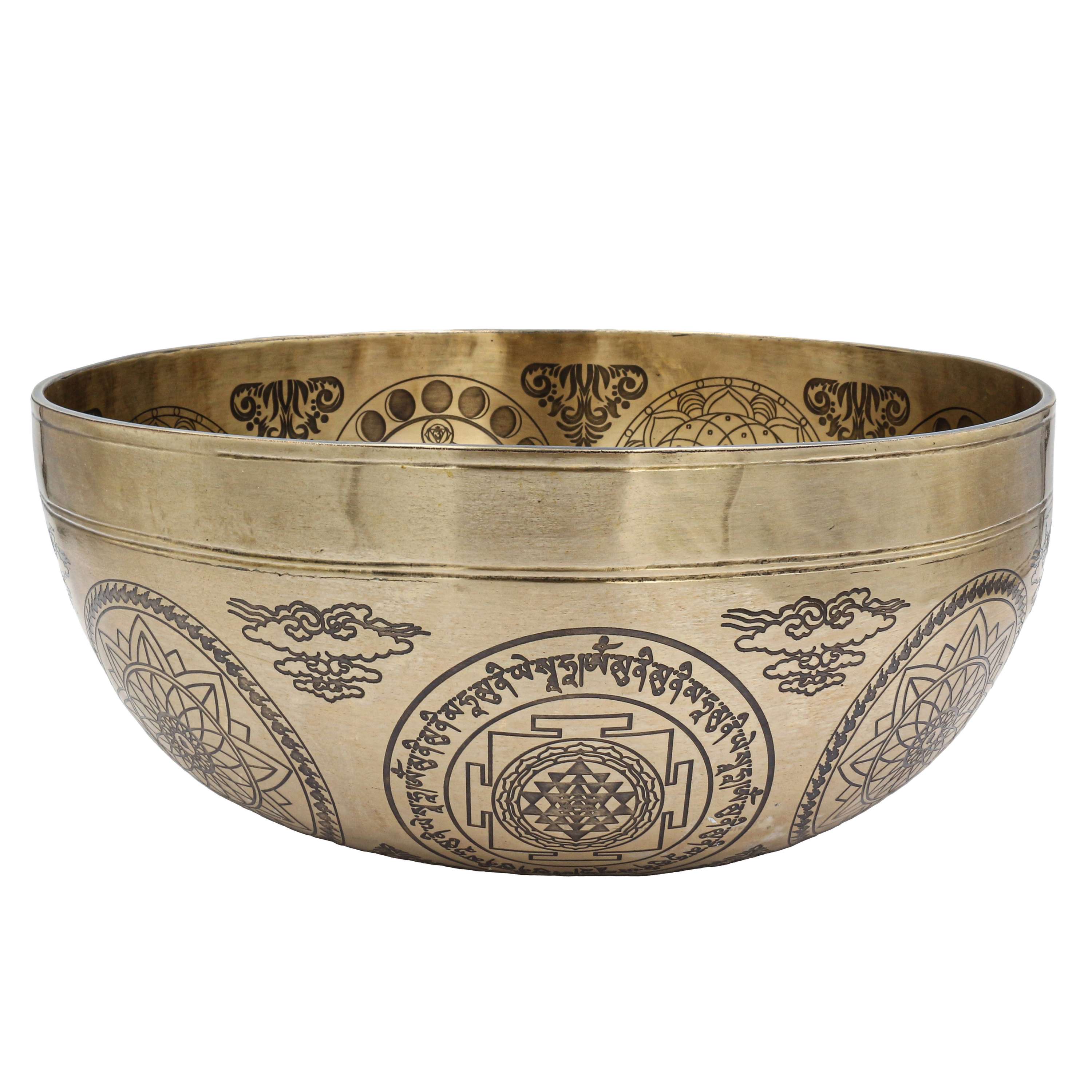 Buddhist Hand Beaten Jambati Singing Bowl, <span Style=