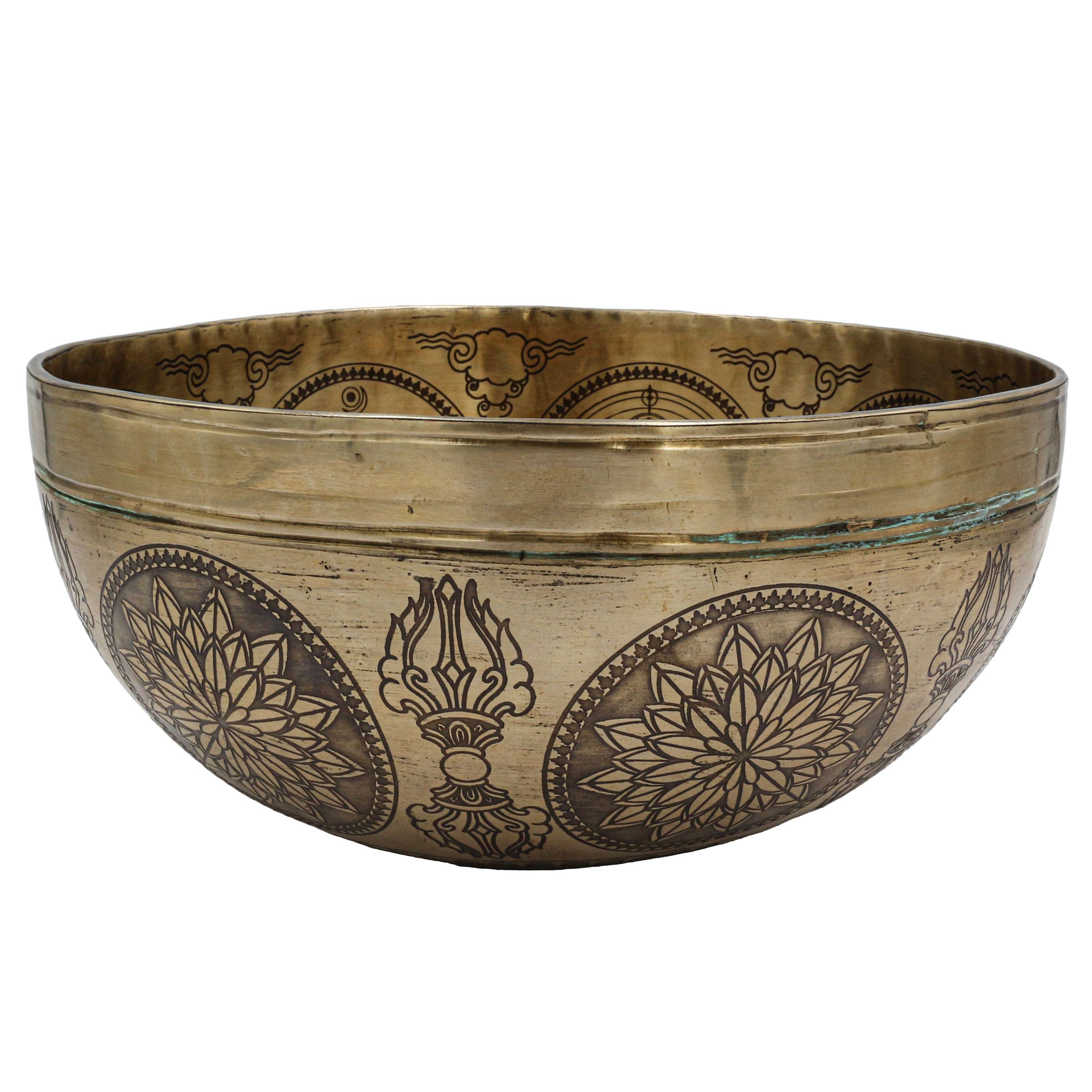 Buddhist Hand Beaten Jambati Singing Bowl, <span Style=