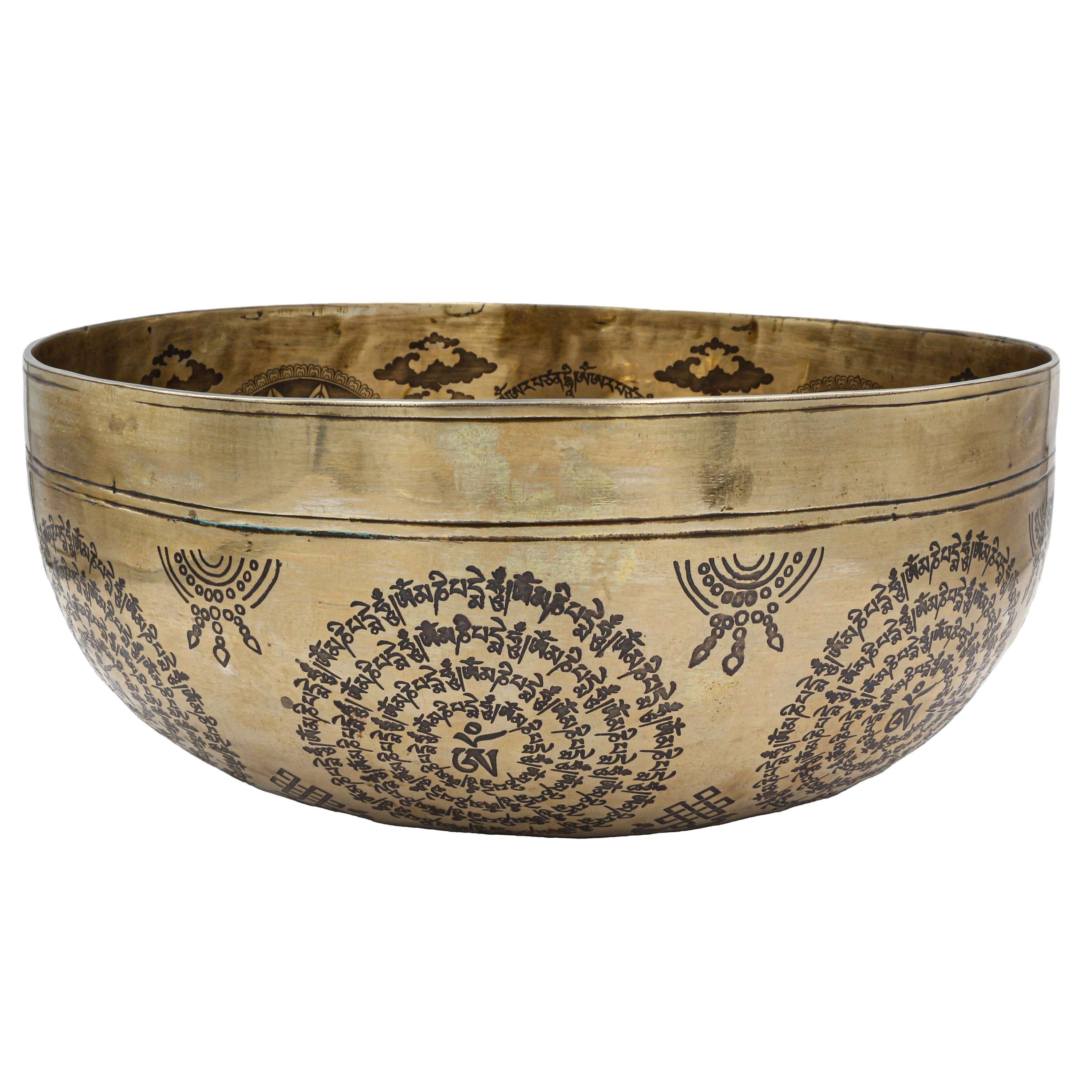 Buddhist Hand Beaten Jambati Singing Bowl, <span Style=