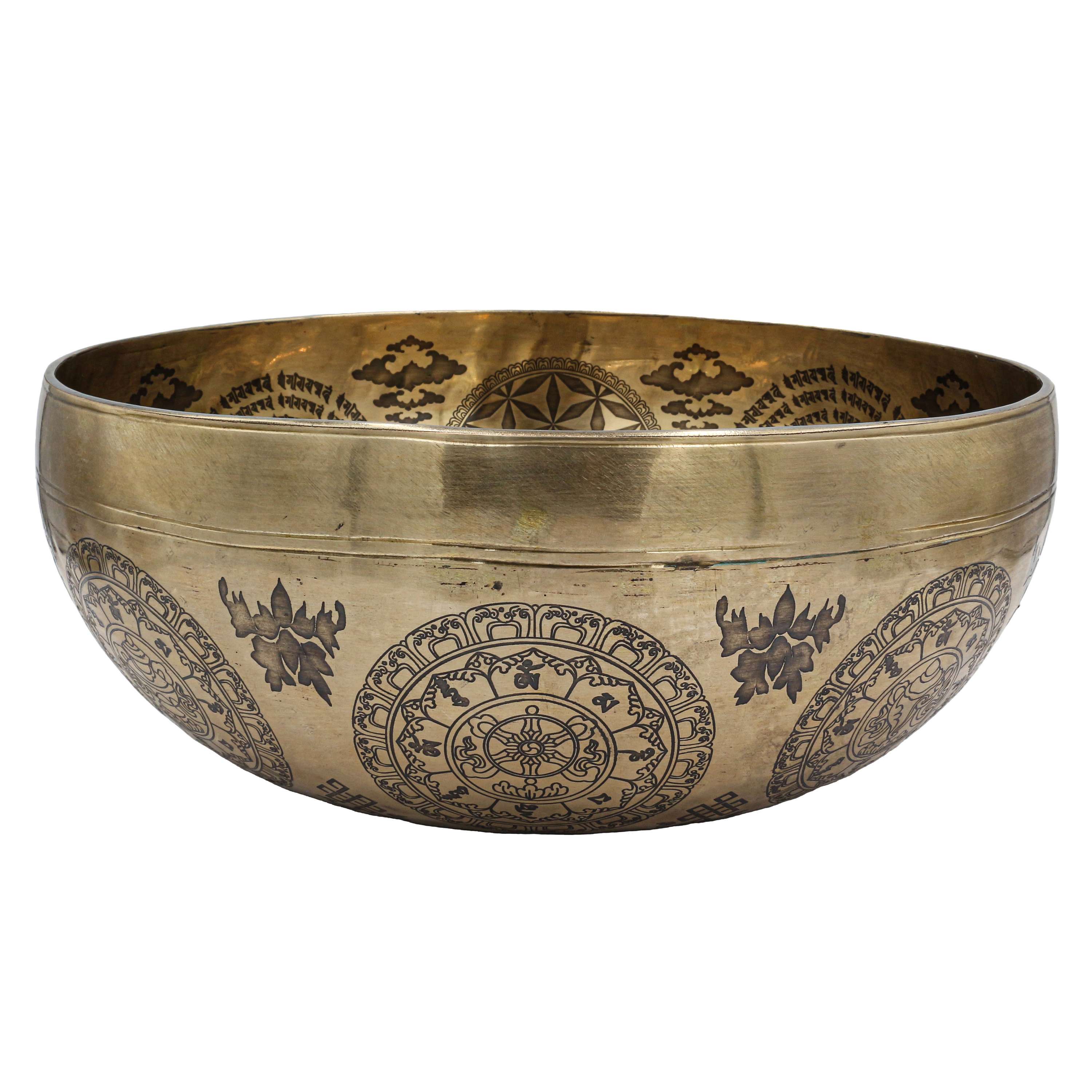 Buddhist Hand Beaten Jambati Singing Bowl, <span Style=