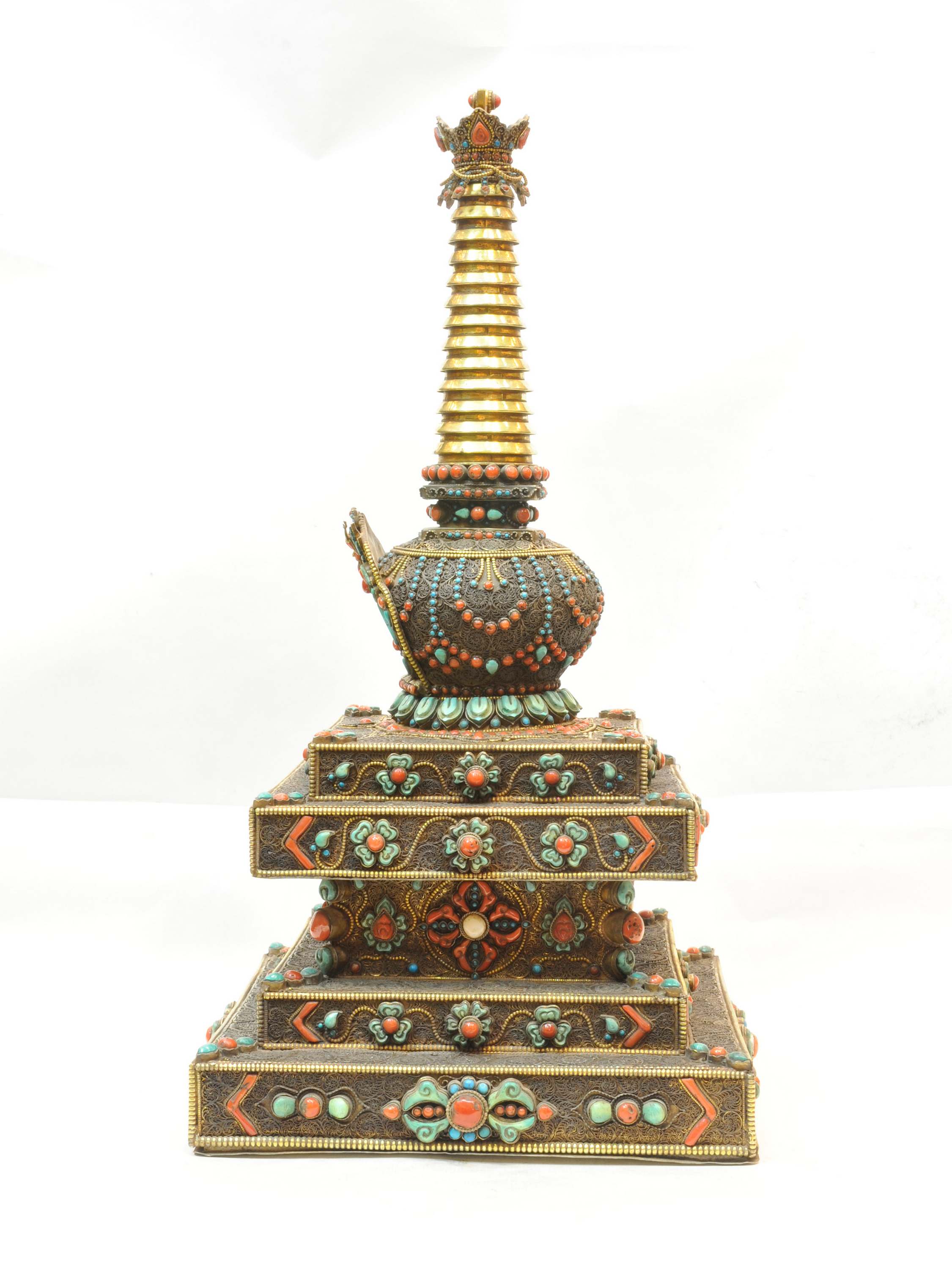 Buddhist Handmade Stupa, <span Style=