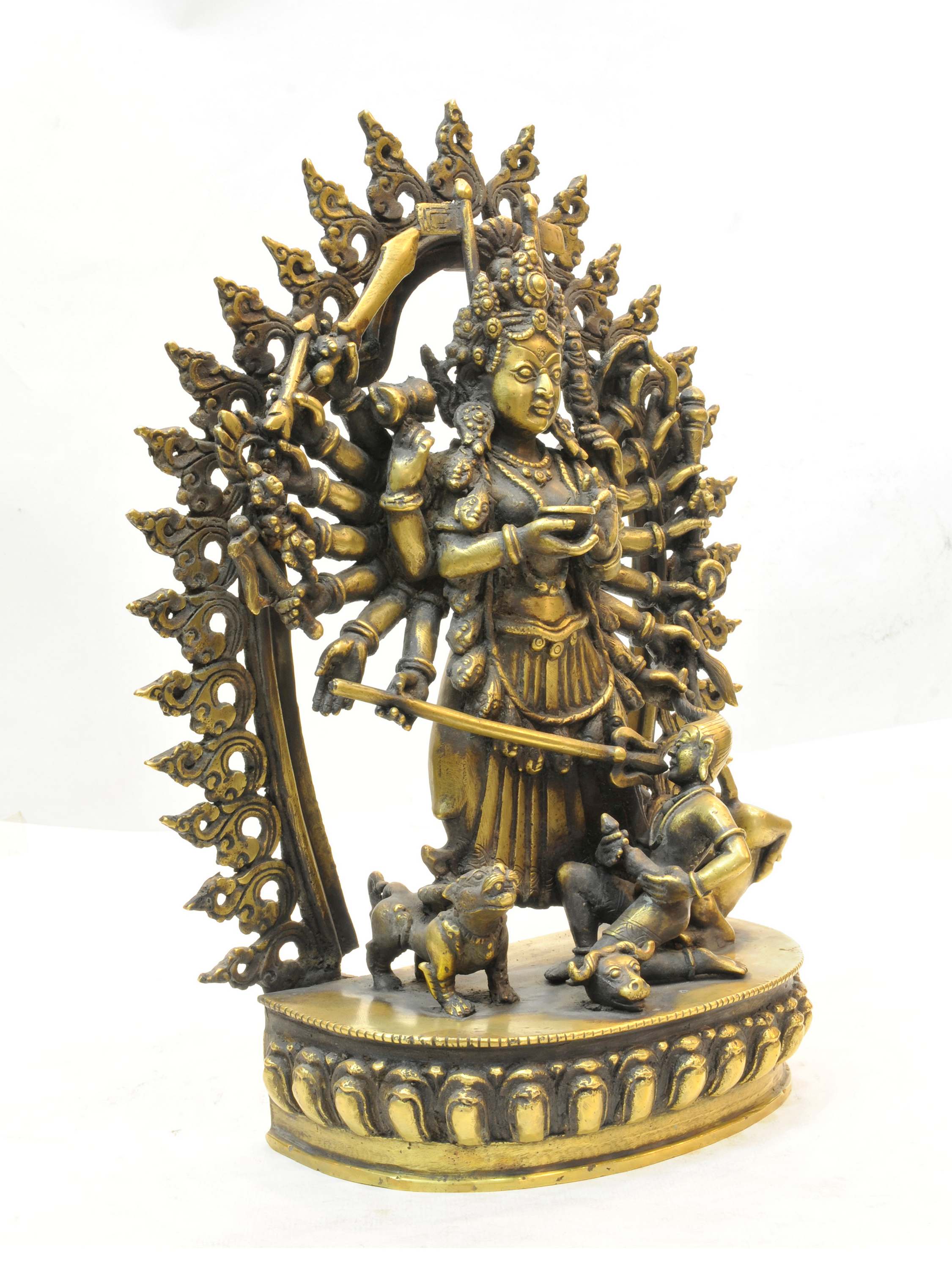 Handmade Statue Of 18 Hand Bhagawati, Durga Kali