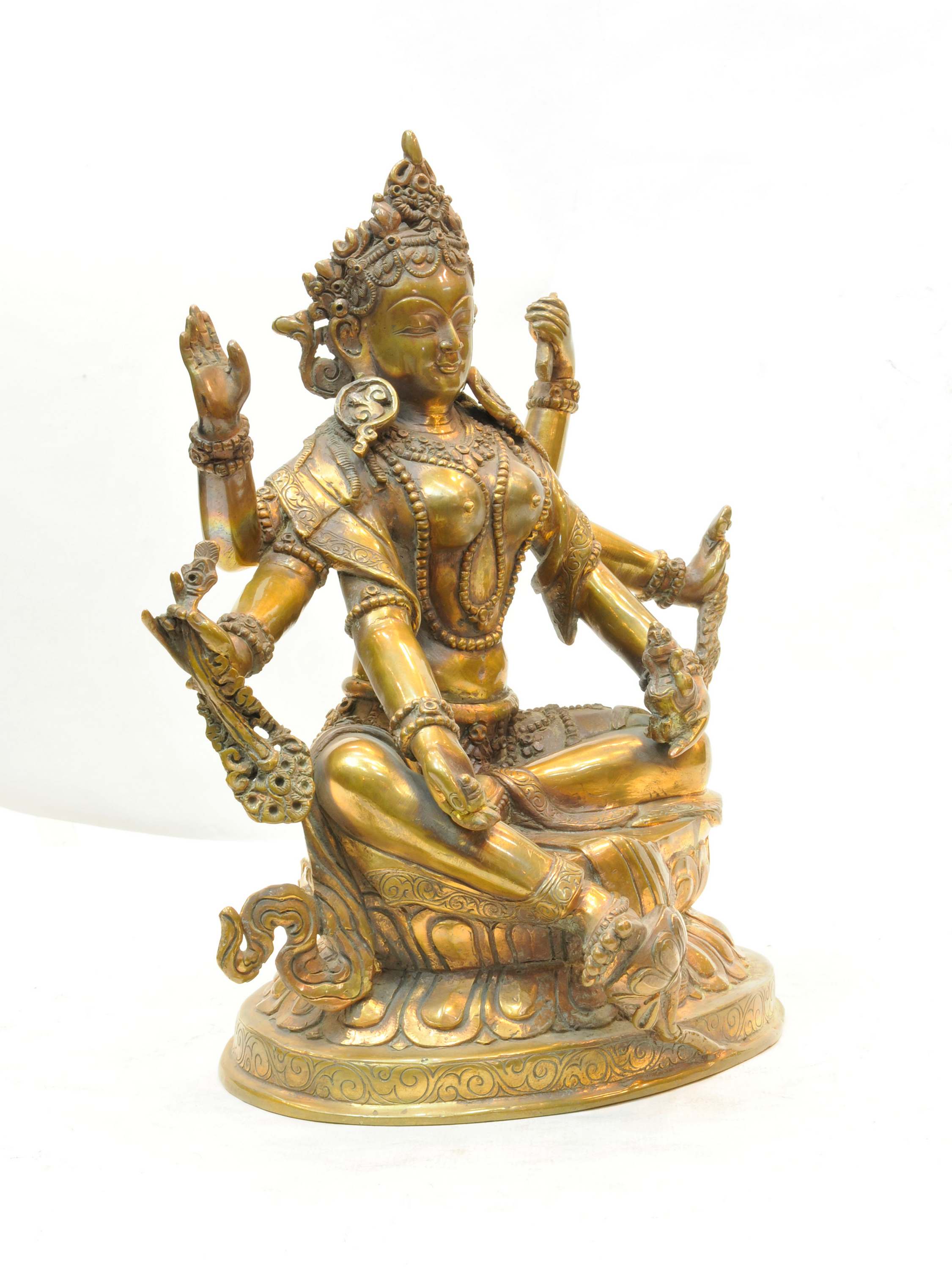 Buddhist Handmade Statue Of 6 Hand Vasudhara