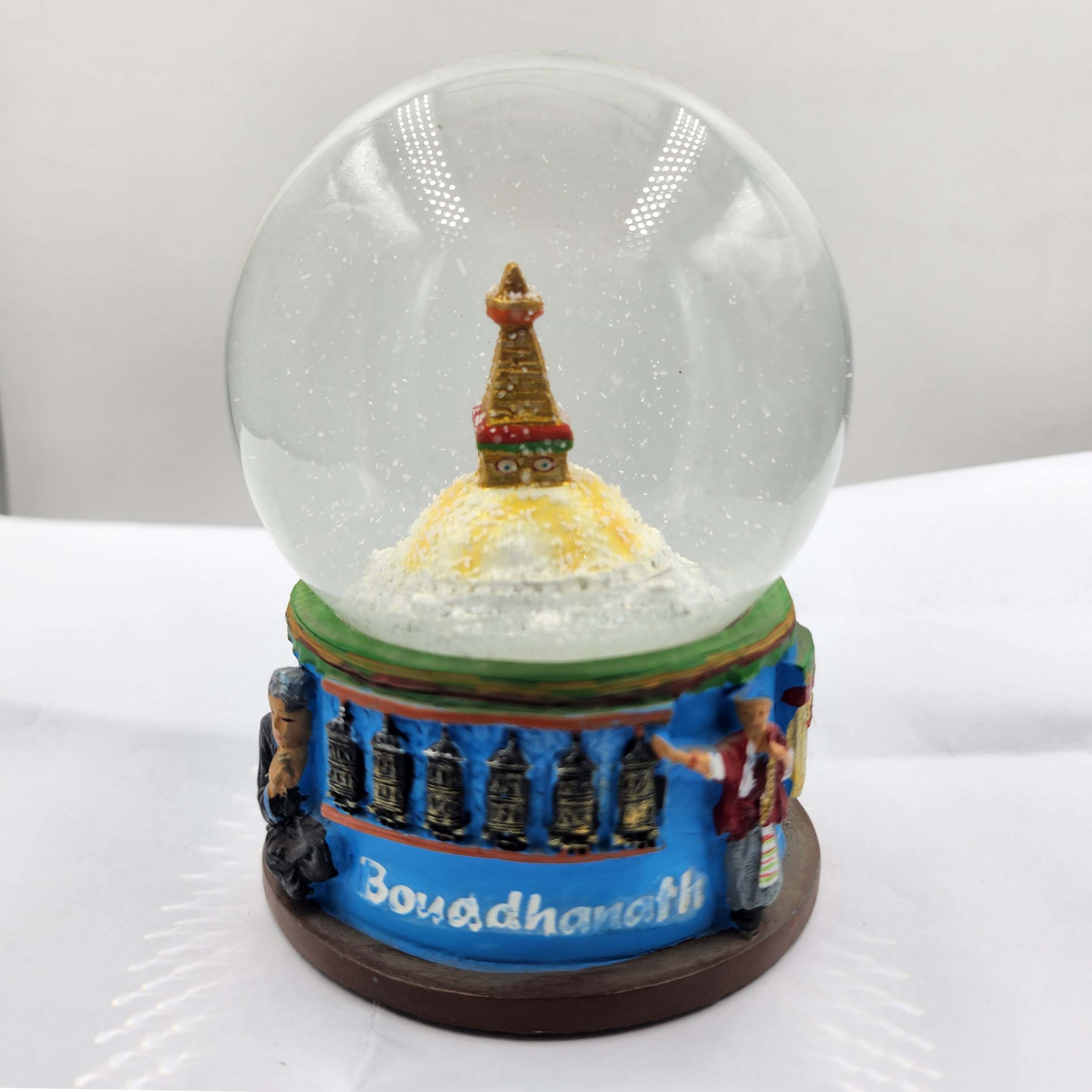Water Globe Of swayambhunath, Replica Of The Ancient Religious Stupa Of Nepal